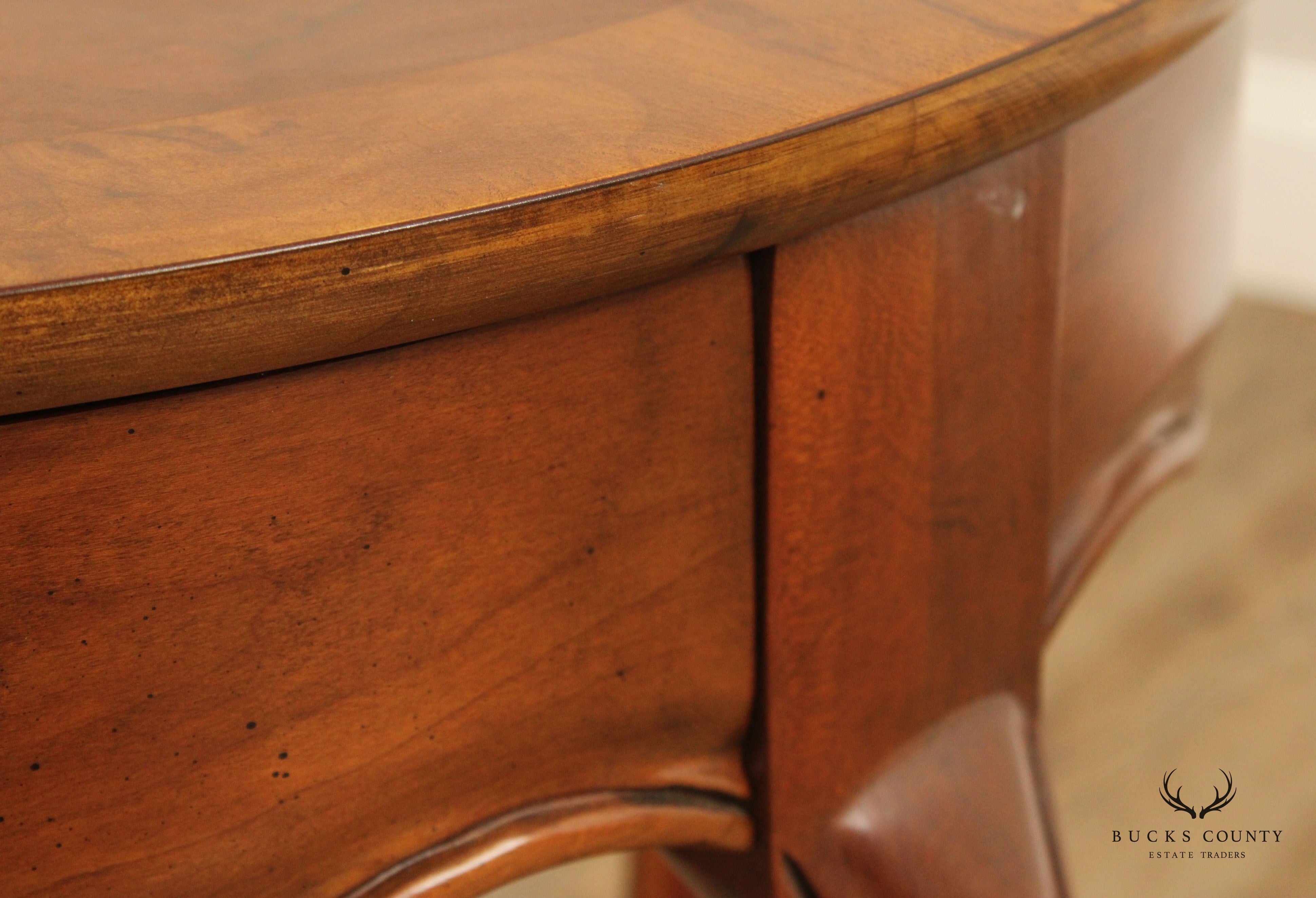 Baker Furniture French Country Style Walnut Side Table