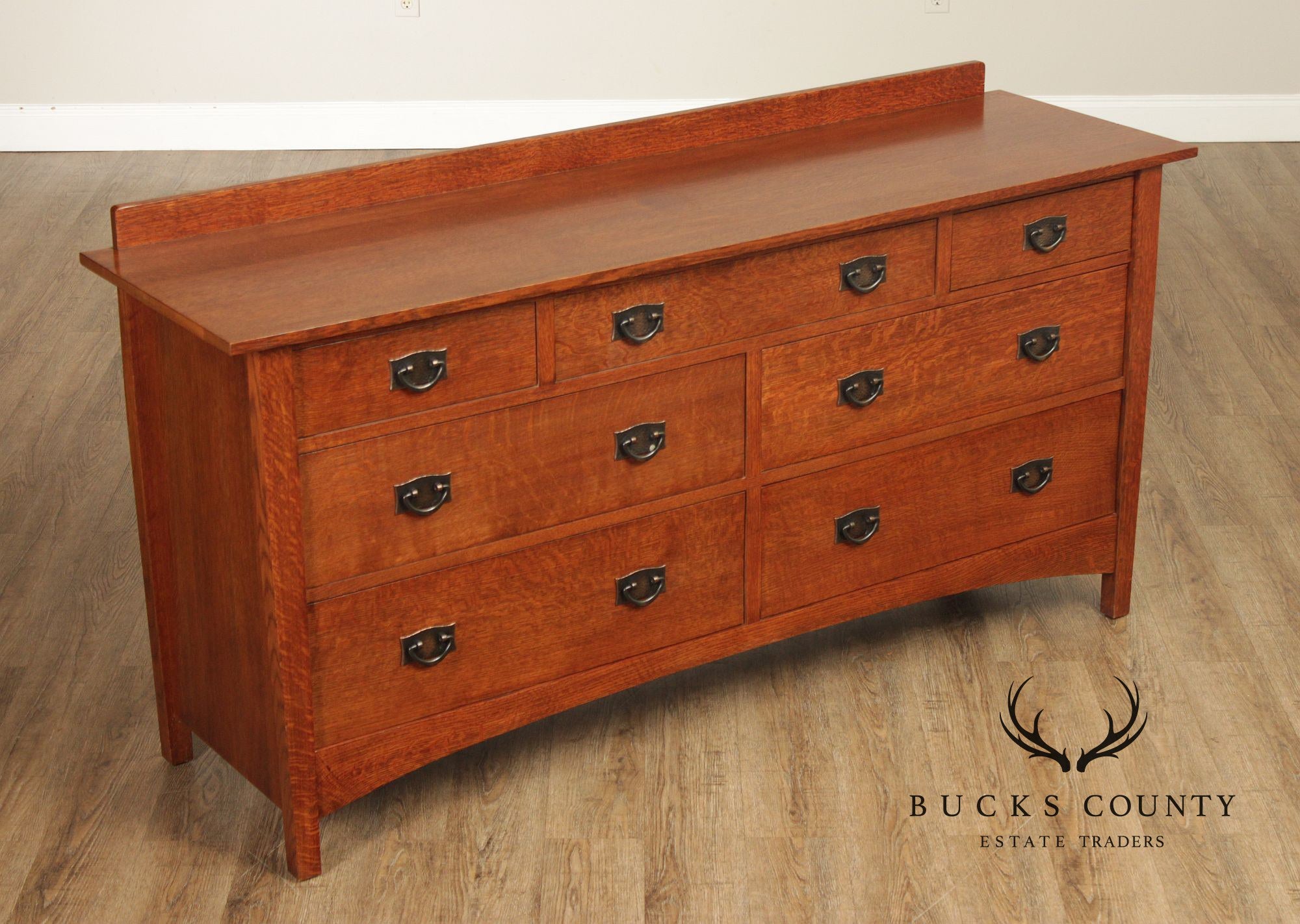 Stickley Mission Collection Harvey Ellis Oak Seven-Drawer Dresser