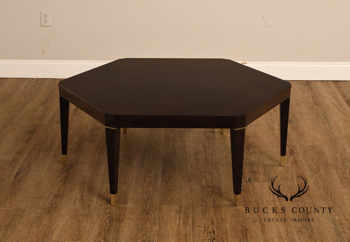 Councill Furniture Hexagonal Glass Top Coffee Table