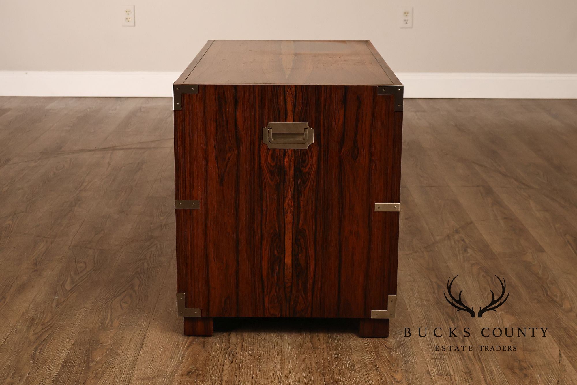 Baker Campaign Style Rosewood Low Chest