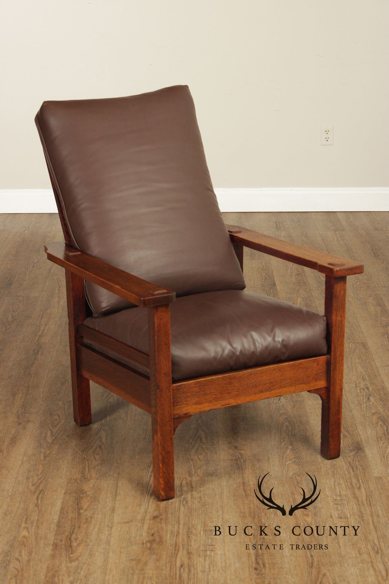 Stickley Brothers Antique Mission Oak Morris Chair