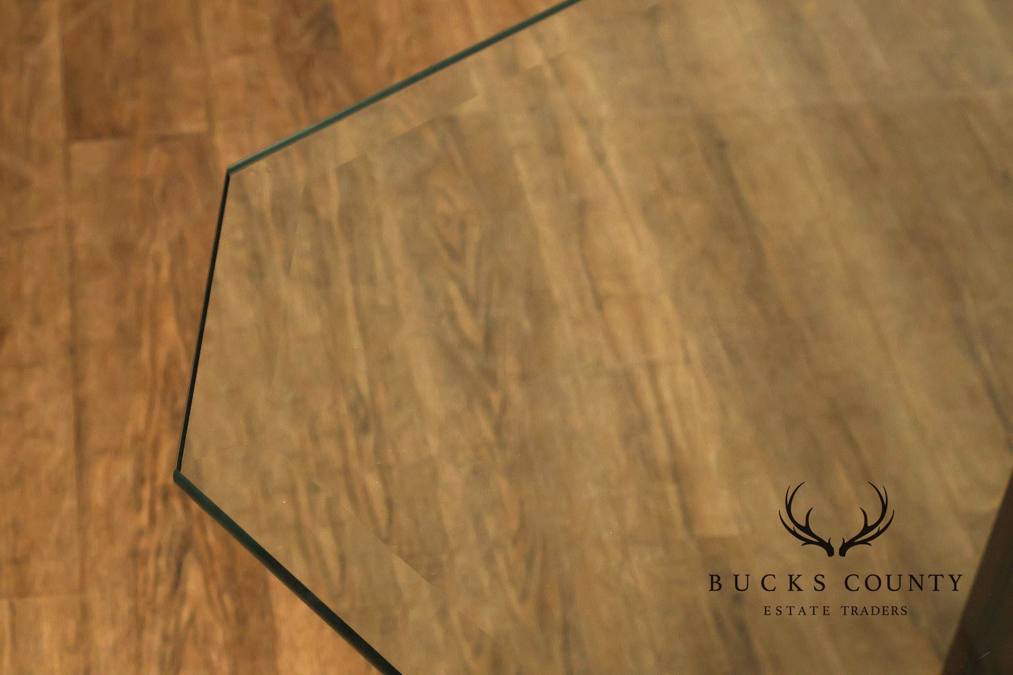 Chinese Chippendale Style Glass Top Mahogany Dining Table