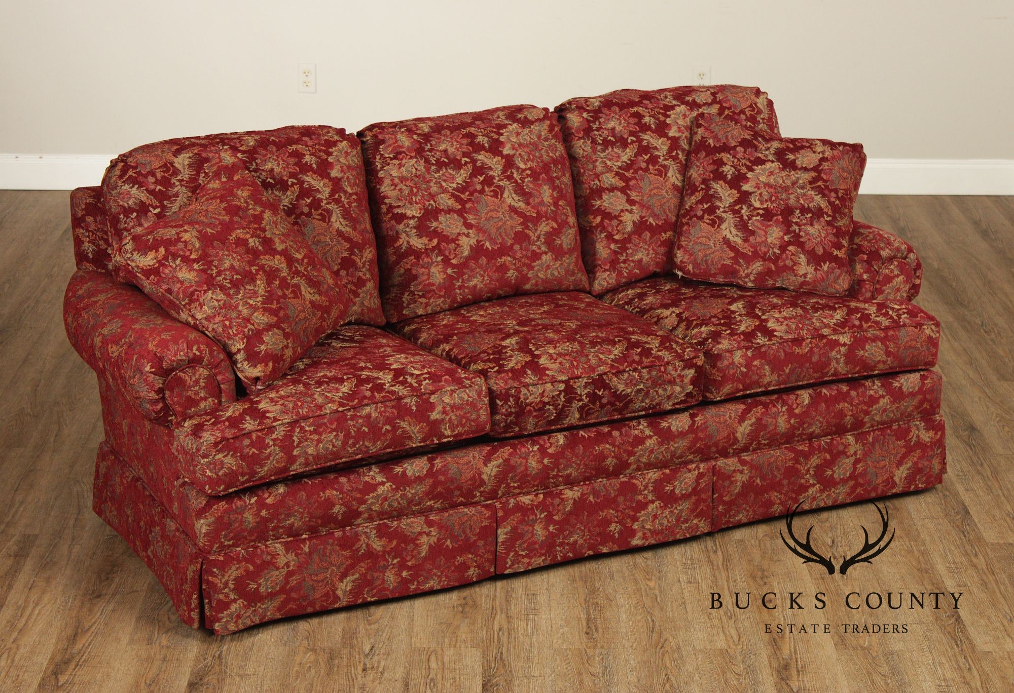 Pennsylvania House Three-Seat Floral Sofa