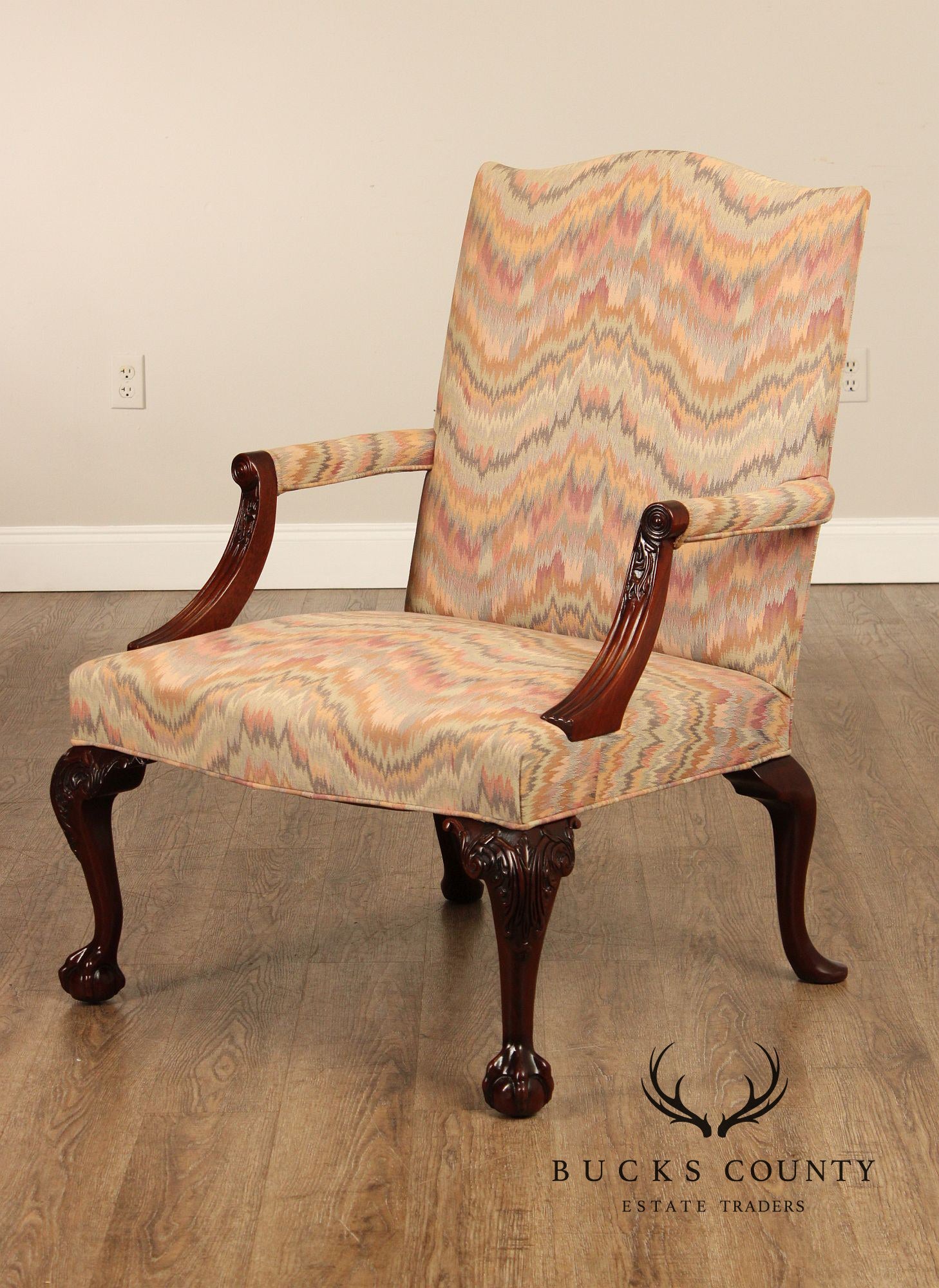 Hickory Chair Co. Chippendale Style Mahogany Armchair