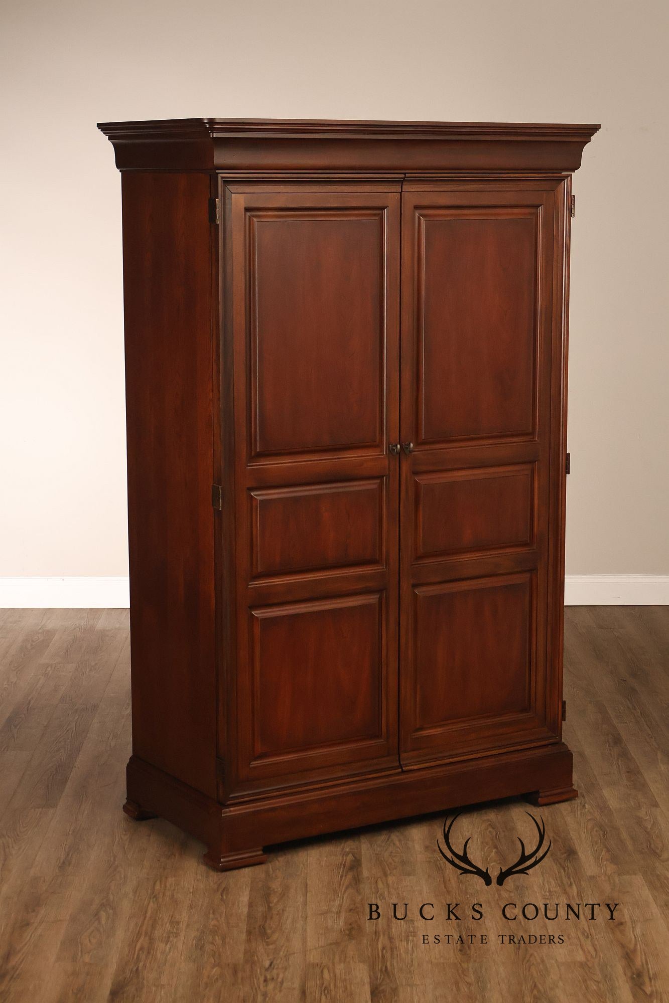 Thomasville Traditional Louis Philippe Style Cherry Armoire