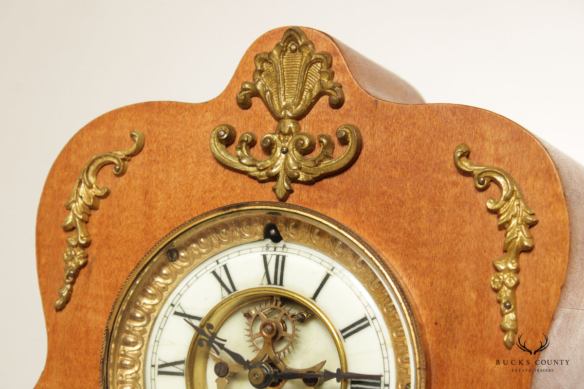 Ansonia French Art Nouveau Style Mantel Clock