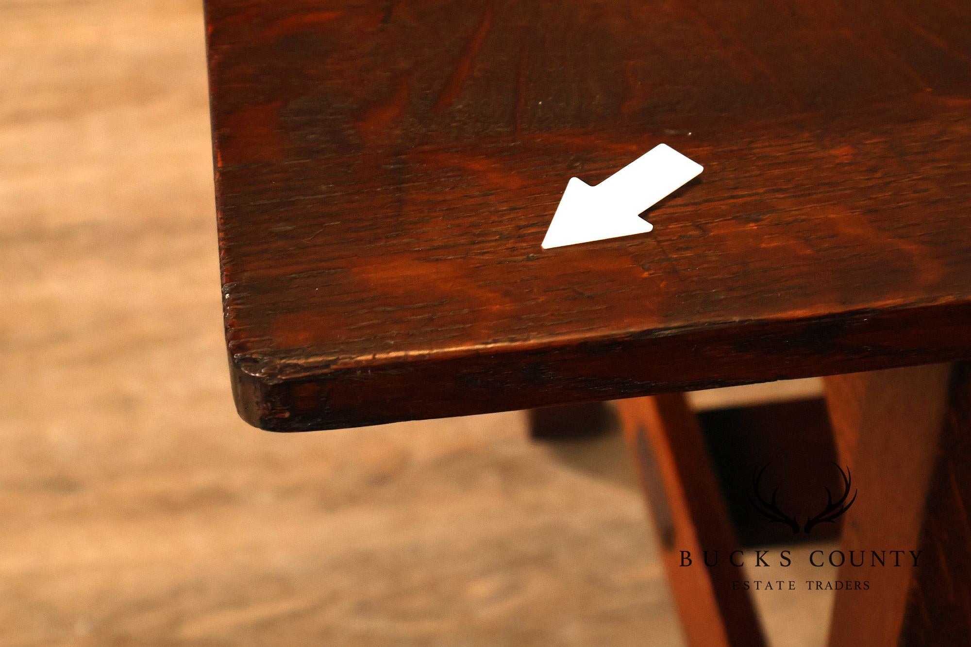Antique L. & J.G. Stickley Mission Oak Library Table