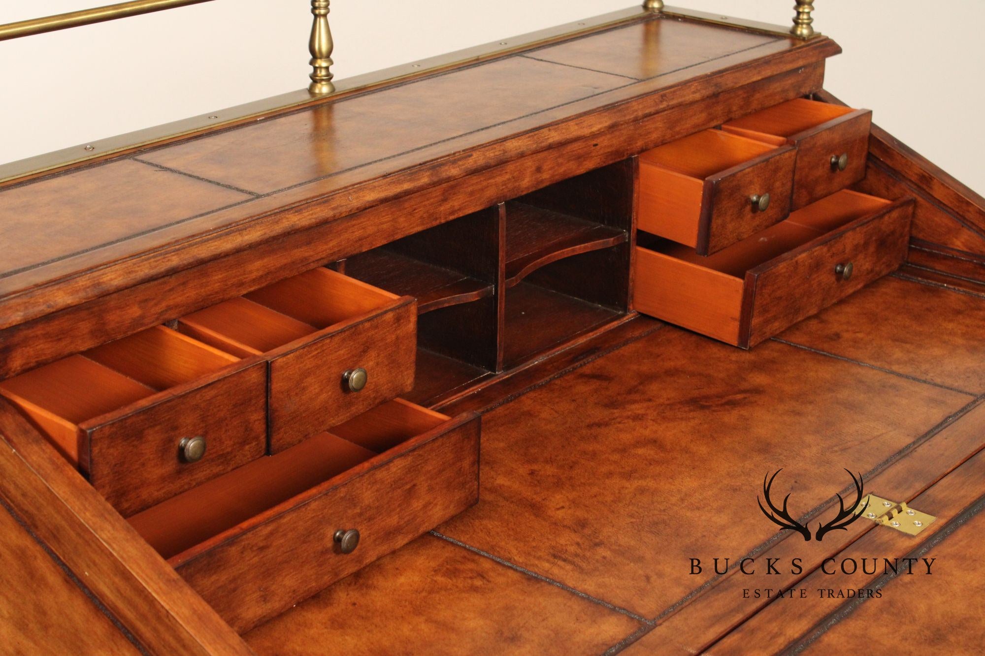 Thomasville Ernest Hemingway Slant Front Writing Desk and Chair