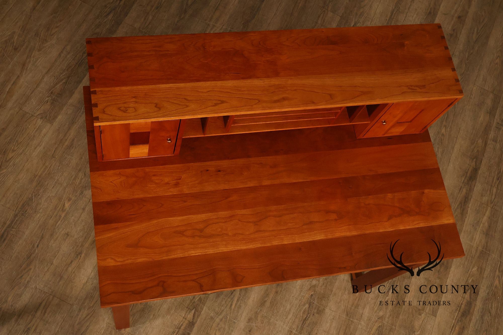 Stickley Mission Collection Cherry Writing Desk With Organizer Top