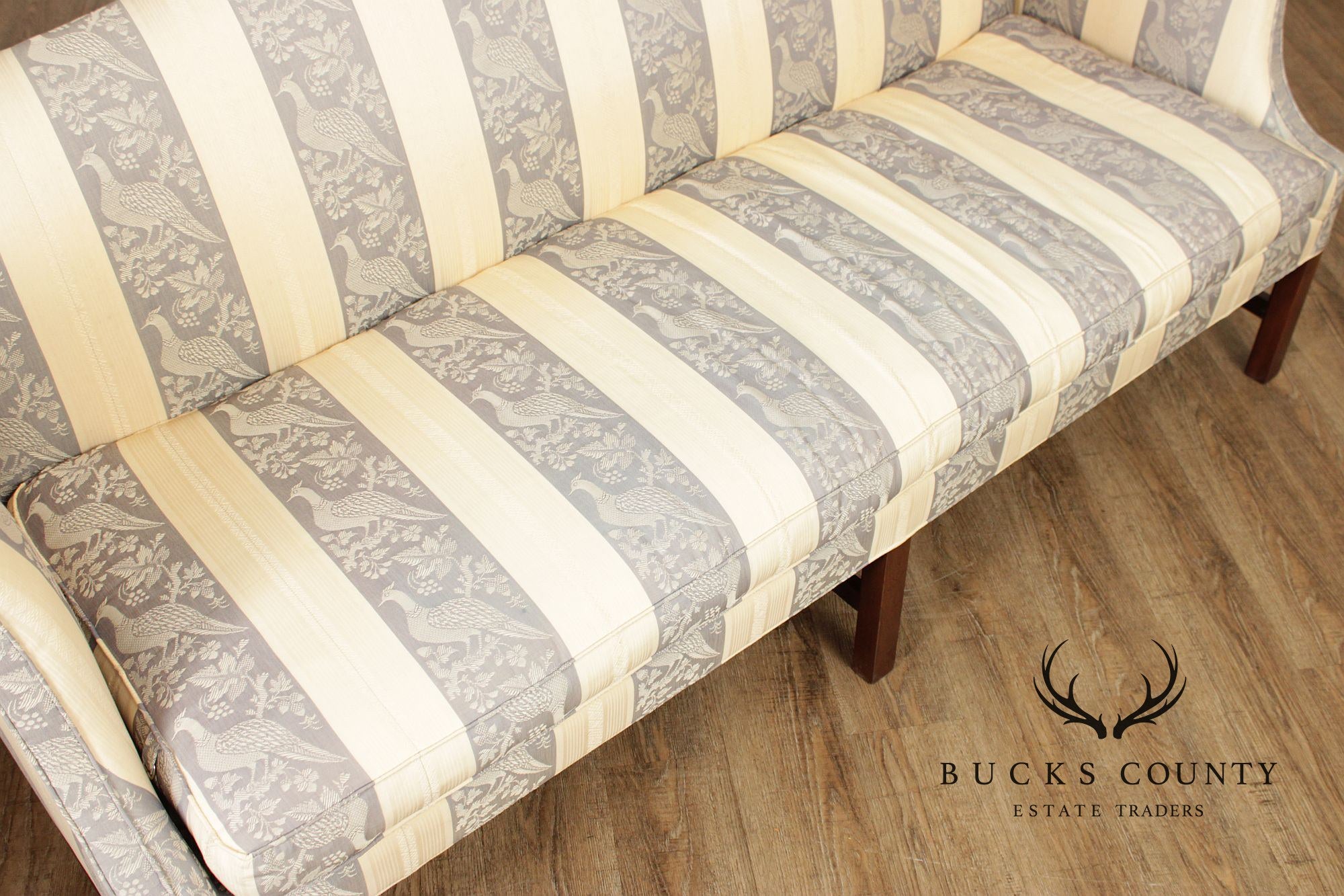 Kittinger Williamsburg Chippendale Style Mahogany Camelback Sofa