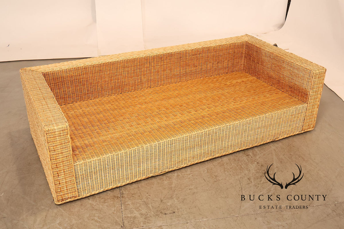 Gunther Lambert Wicker Sofa