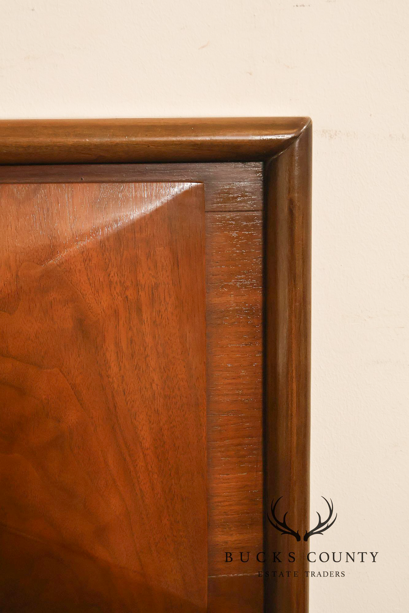 United Furniture Mid Century Diamond Walnut Queen Headboard