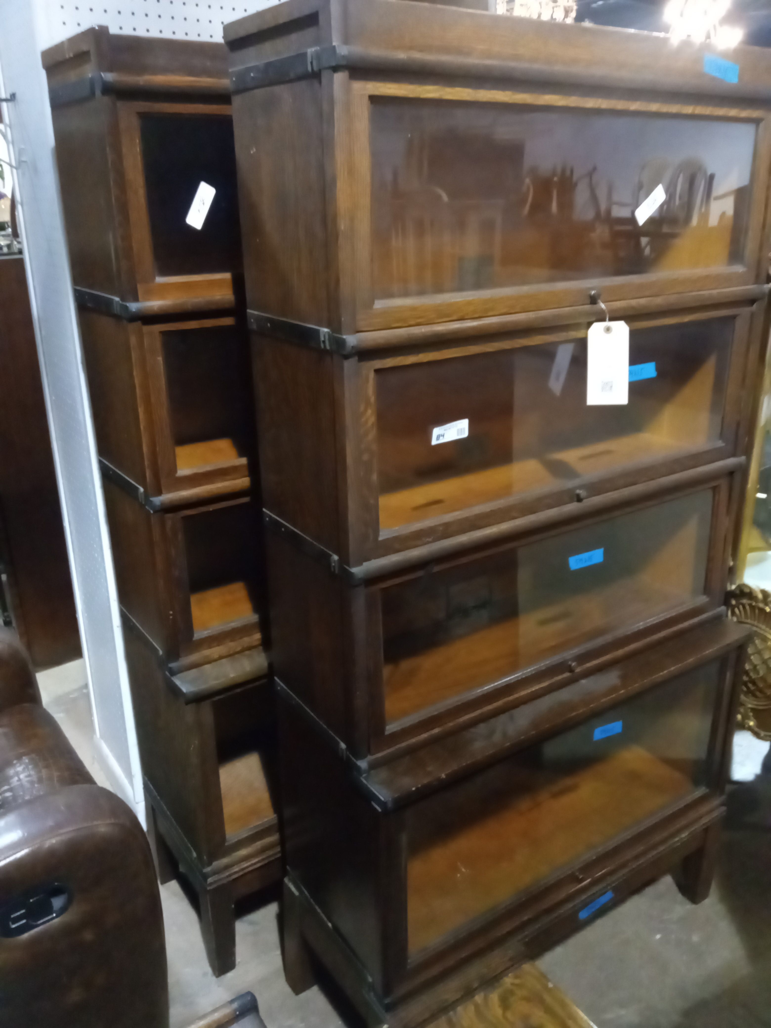 Pair of Globe Barrister Bookcases