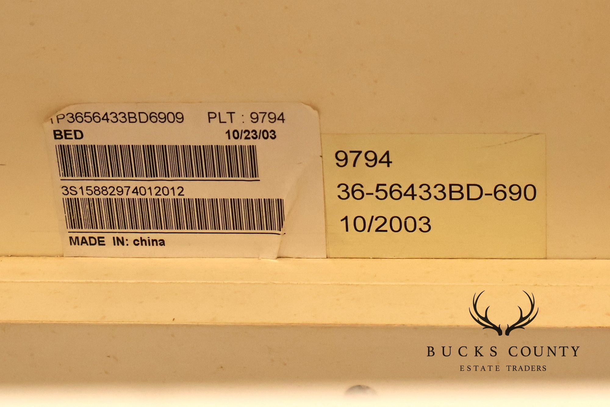 Ethan Allen Painted Beadboard Trundle Daybed