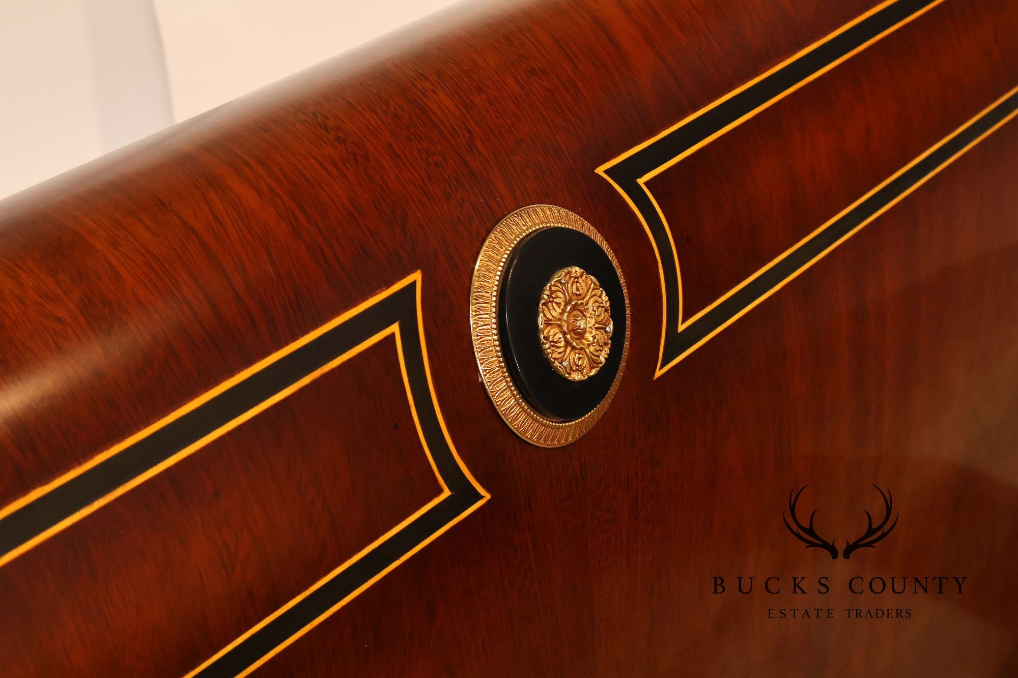 Mariner Fine Furniture Empire Style King Size Mahogany Sleigh Bed