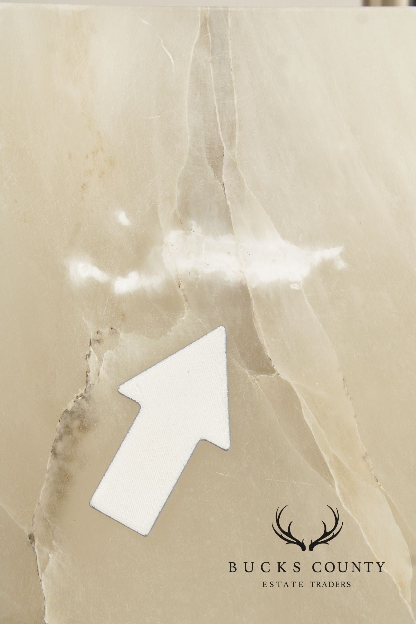 Arteriors Pair of 'Carson' Marble Table Lamps