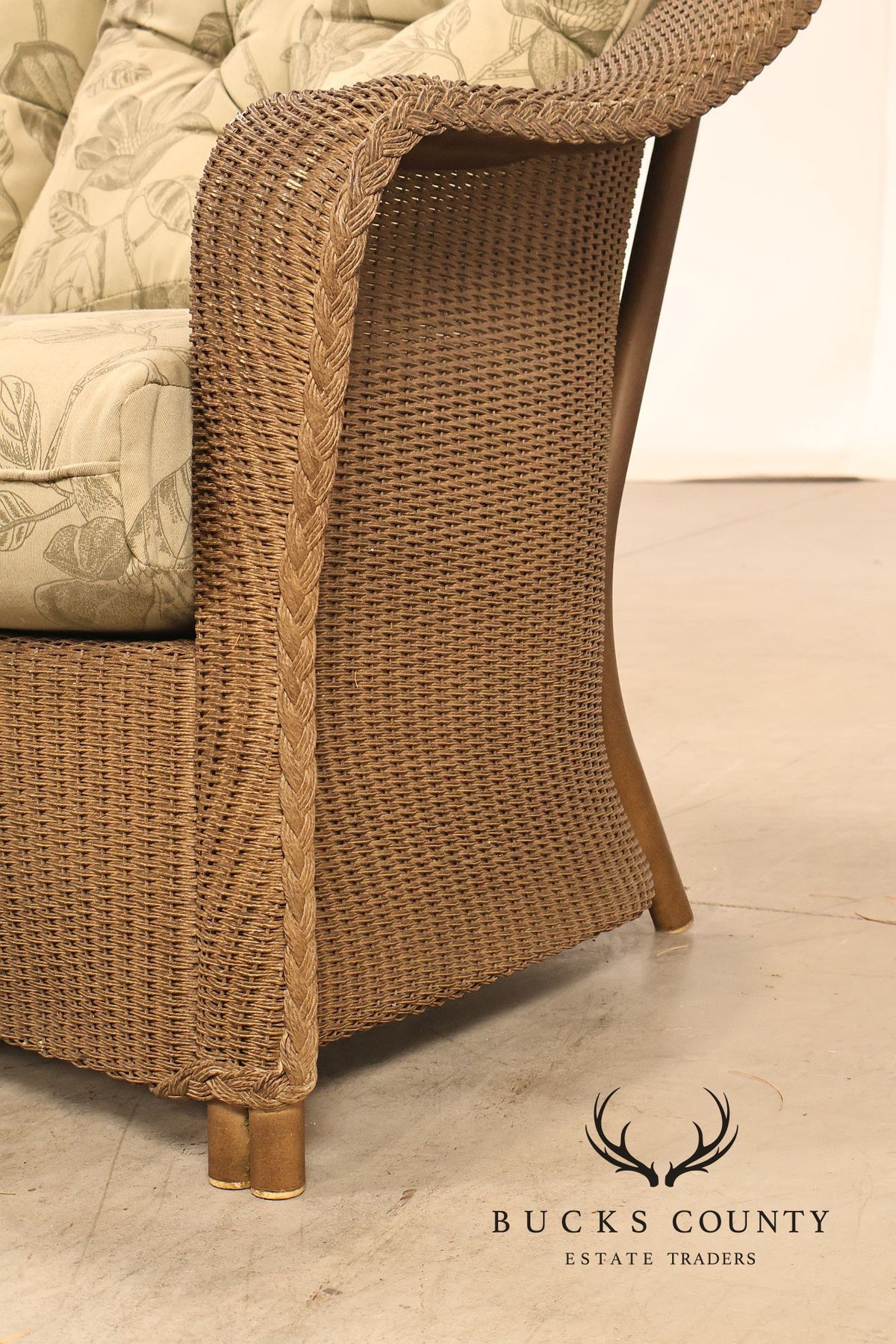 Lloyd Flanders Reflections All-Weather Lloyd Loom Wicker Loveseat