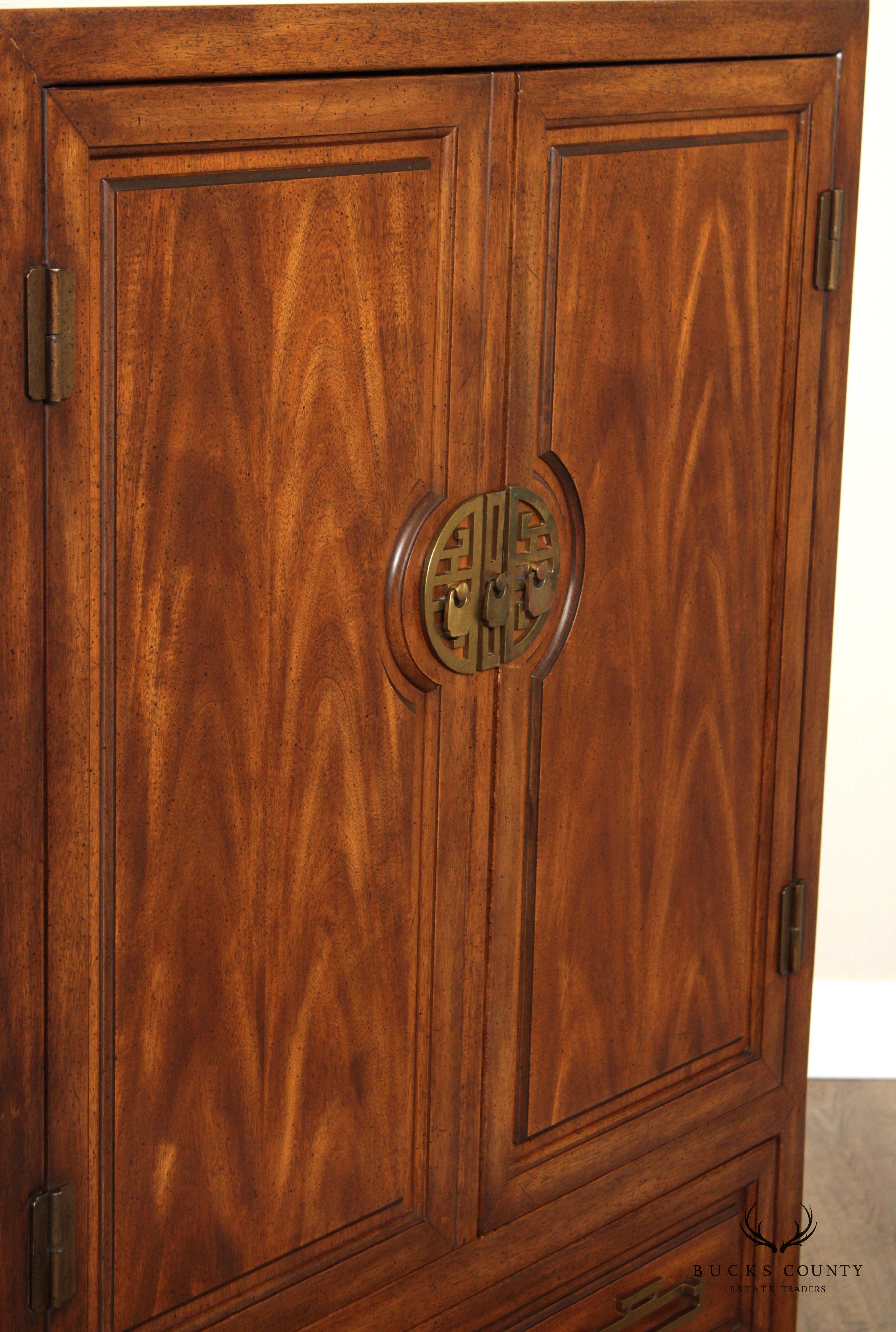 Century Furniture Chinoserie Mahogany Armoire