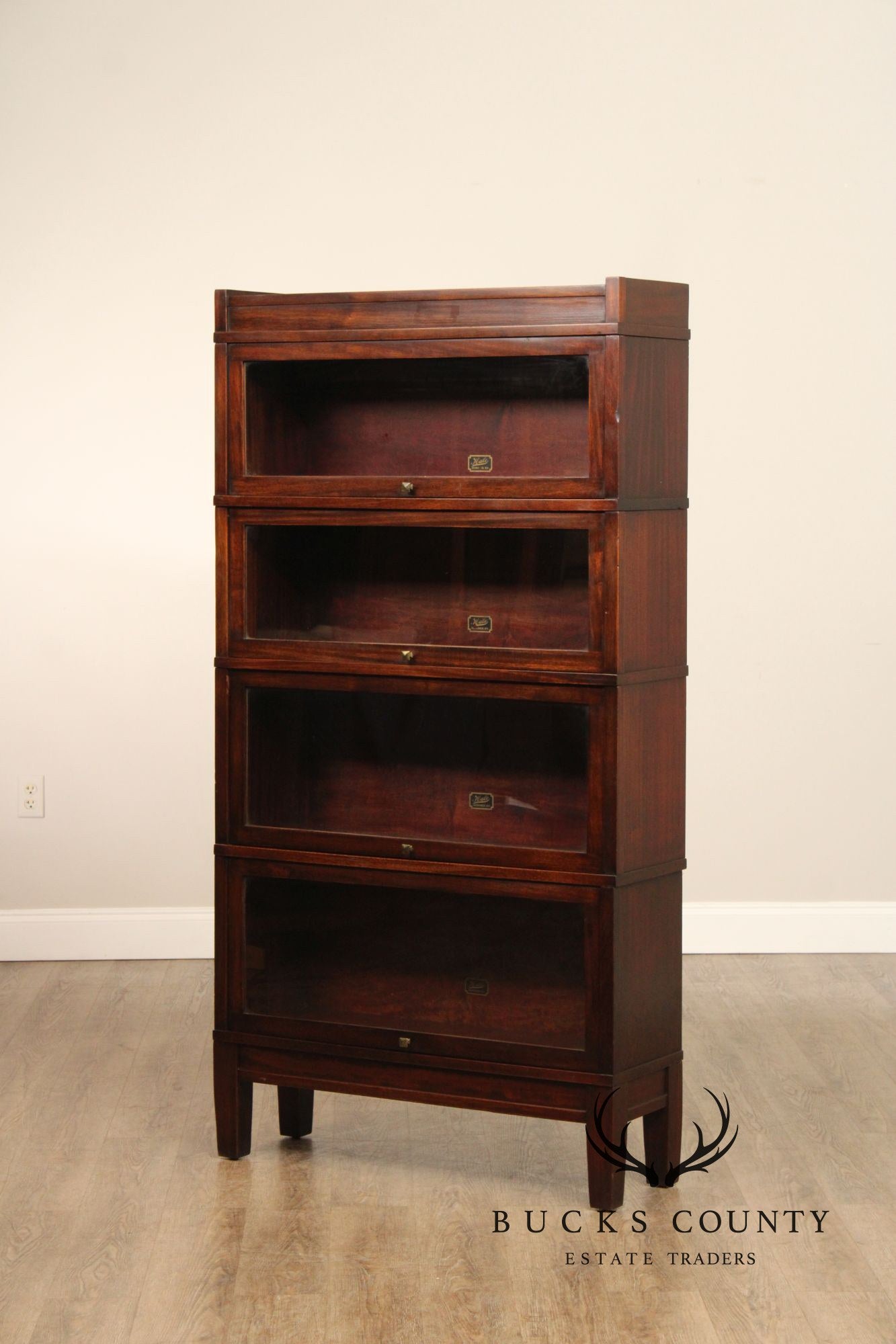 Hale Four-Stack Mahogany Barrister Bookcase