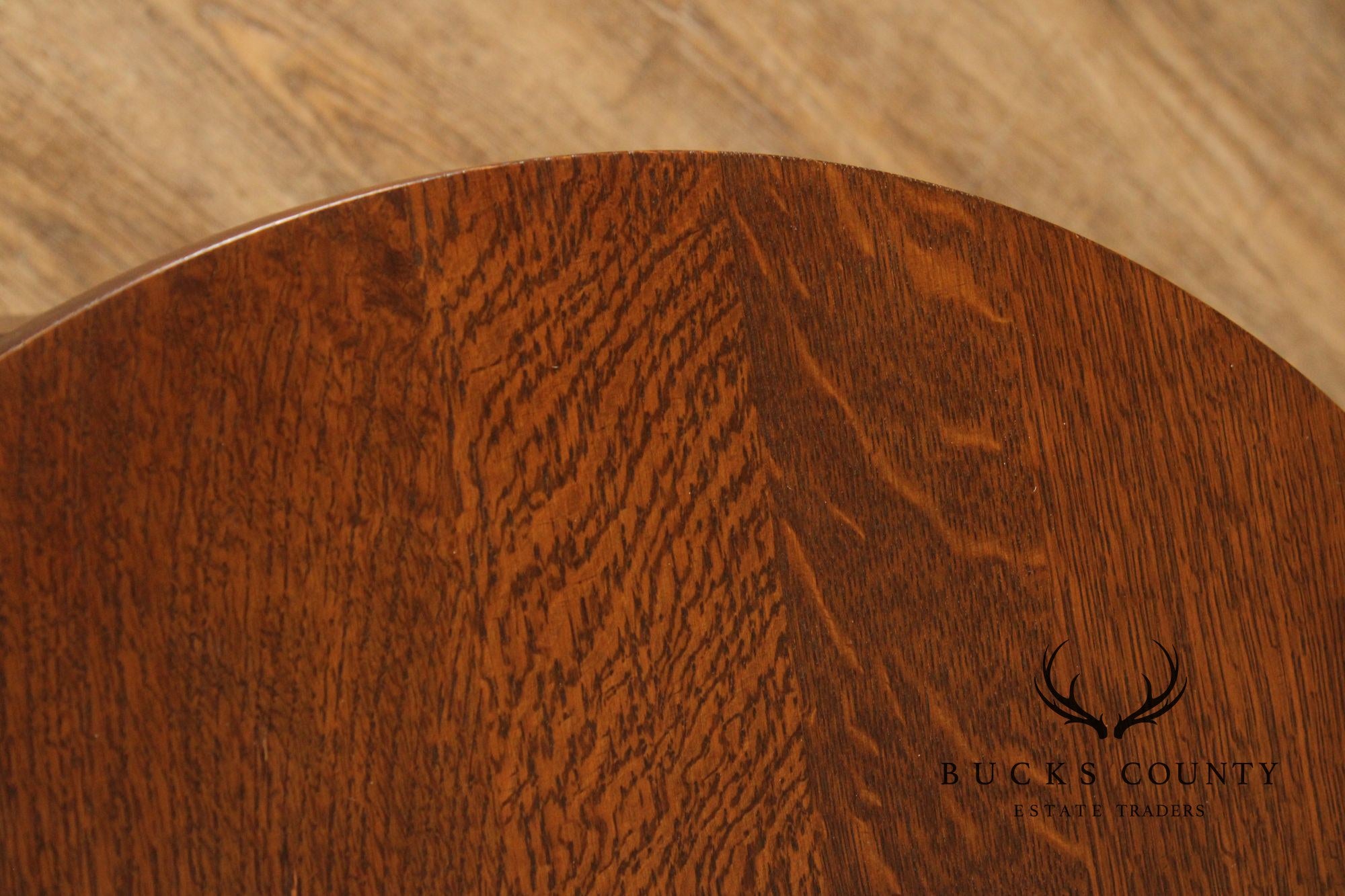 Stickley Mission Collection Oak Round Lamp Table