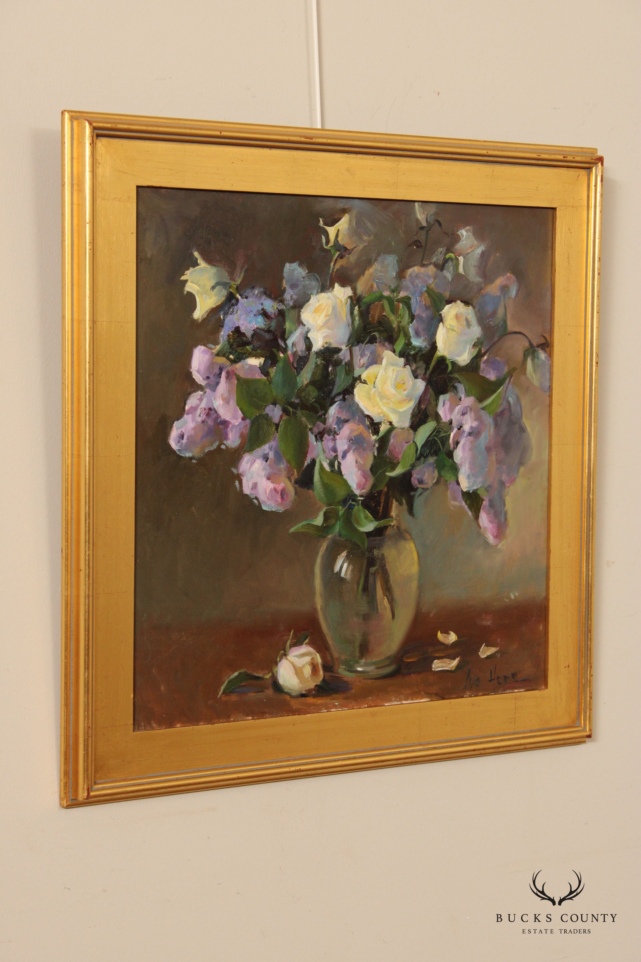 Luo Hong Floral Still Life Oil Painting