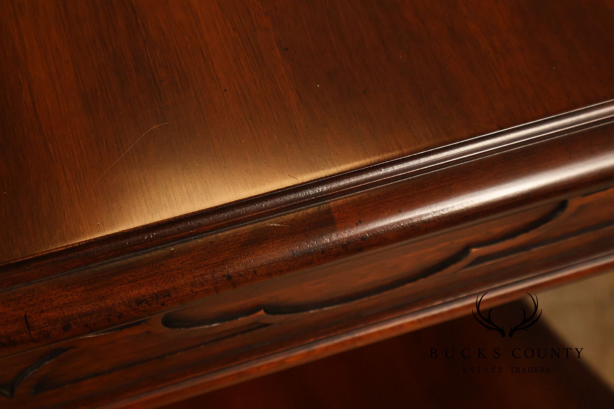 Henkel Harris Georgian Style Pair of Mahogany Side Tables