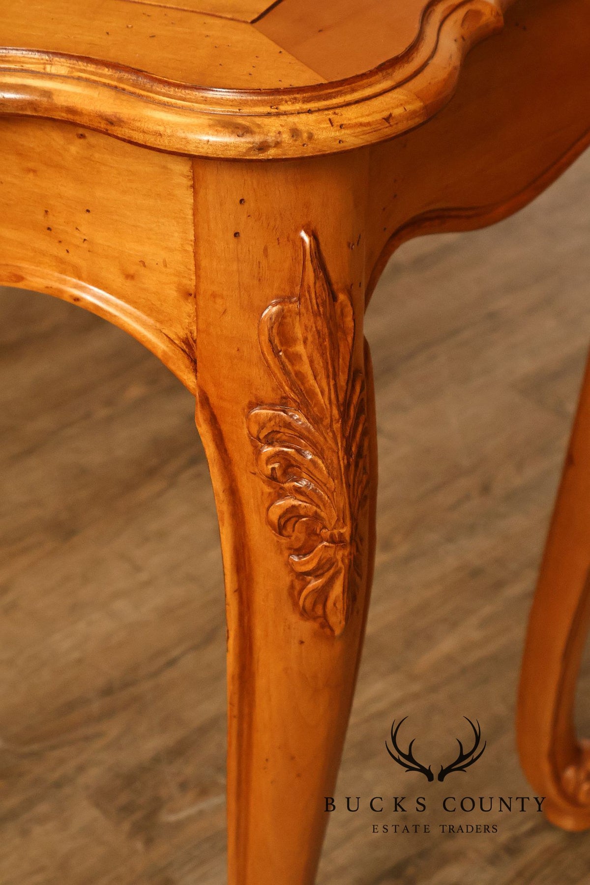 Ethan Allen 'Legacy' Carved Maple Console