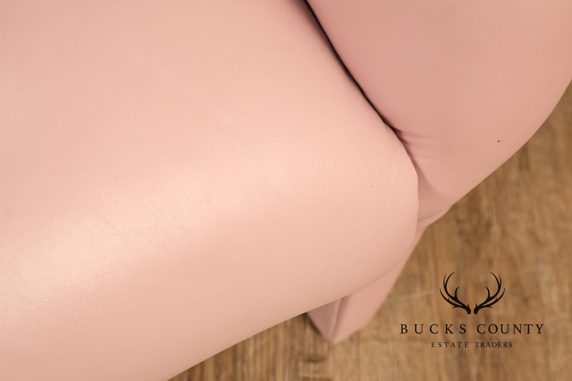 Vintage Lazar Industries East Pair Of Contemporary Modern Pink Upholstered Armchairs