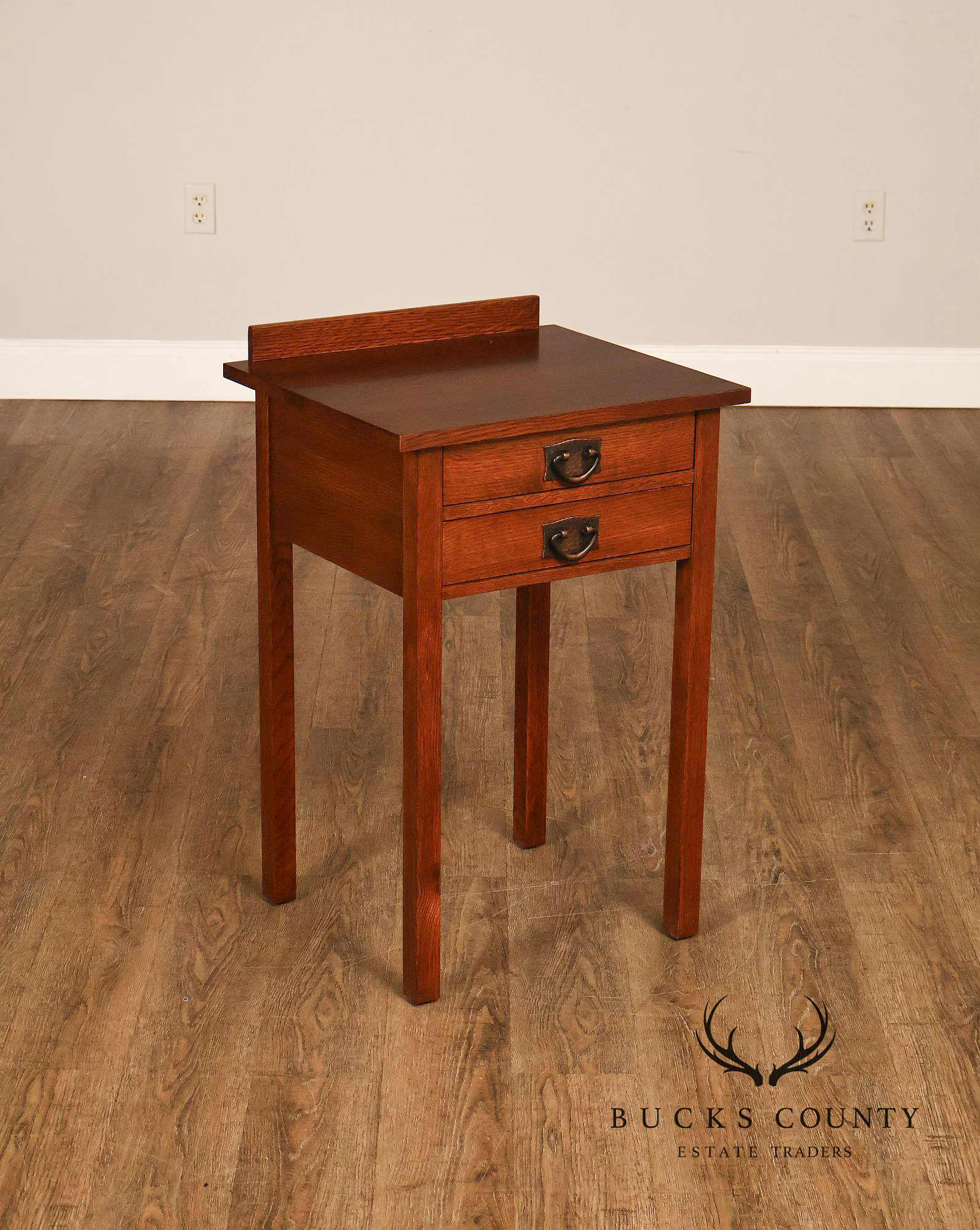 Stickley Mission Collection Pair Of Oak Nightstands