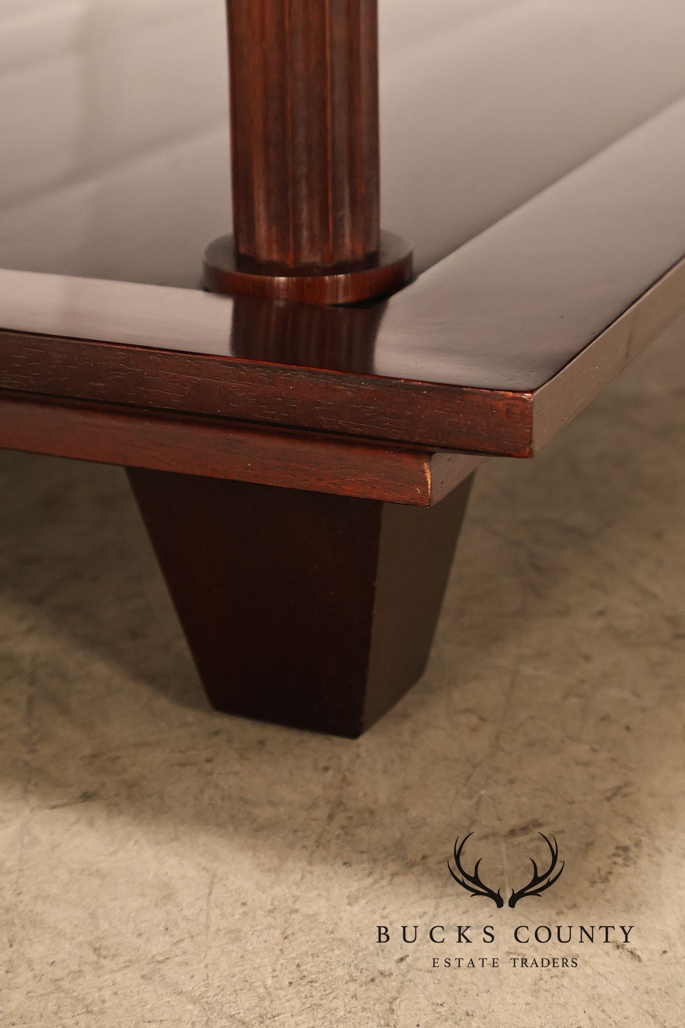Baker Furniture Barbara Barry Collection Three Tier Mahogany Side Table
