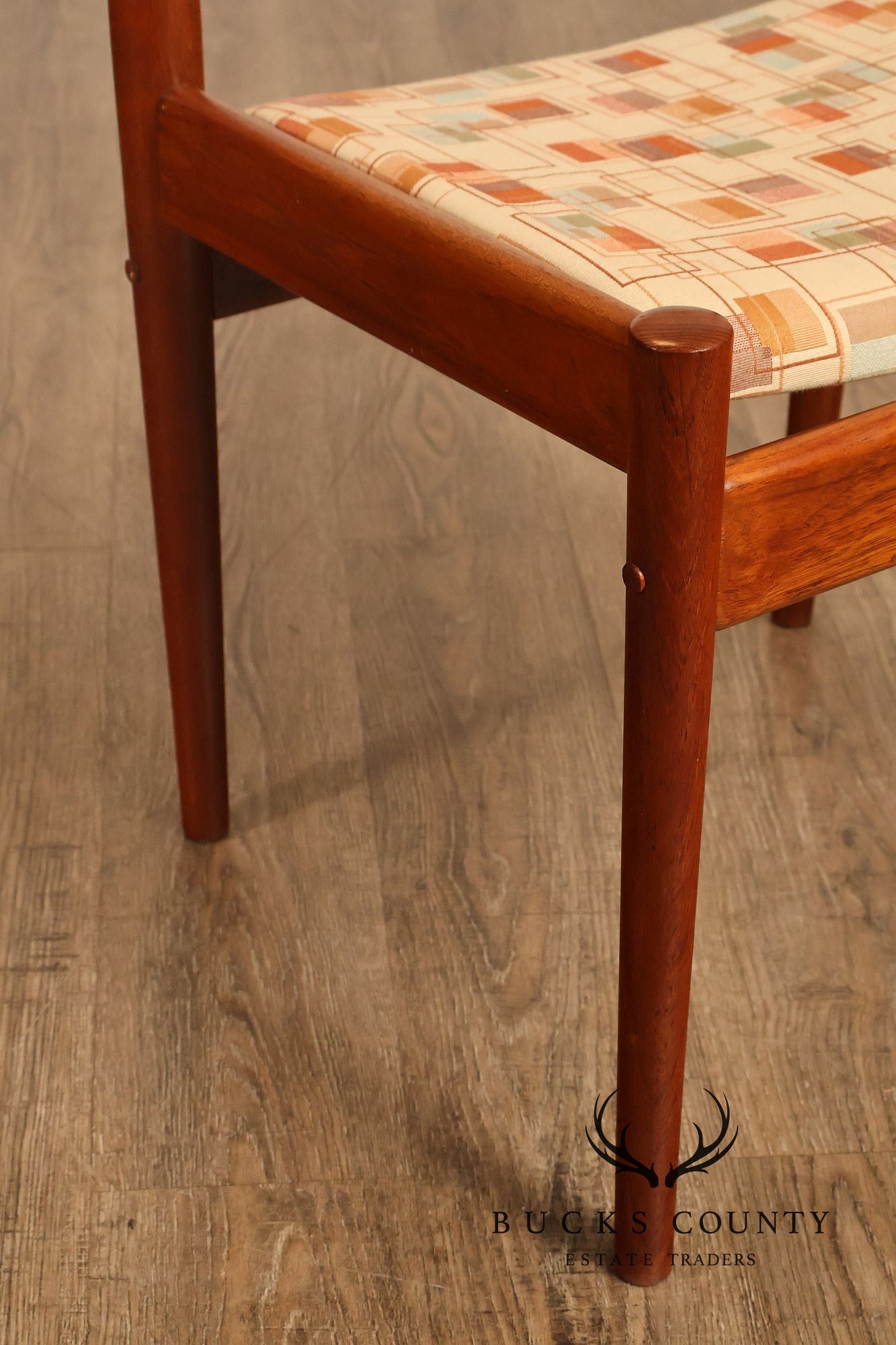 Danish Modern Set Of Eight Compatible Teak Dining Chairs