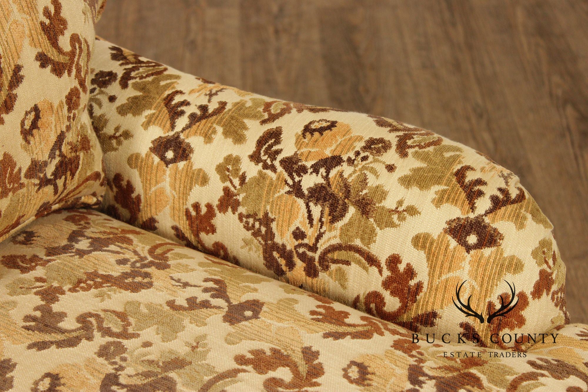 Sherrill Furniture Pair of Swivel Rocking Armchairs & Ottoman