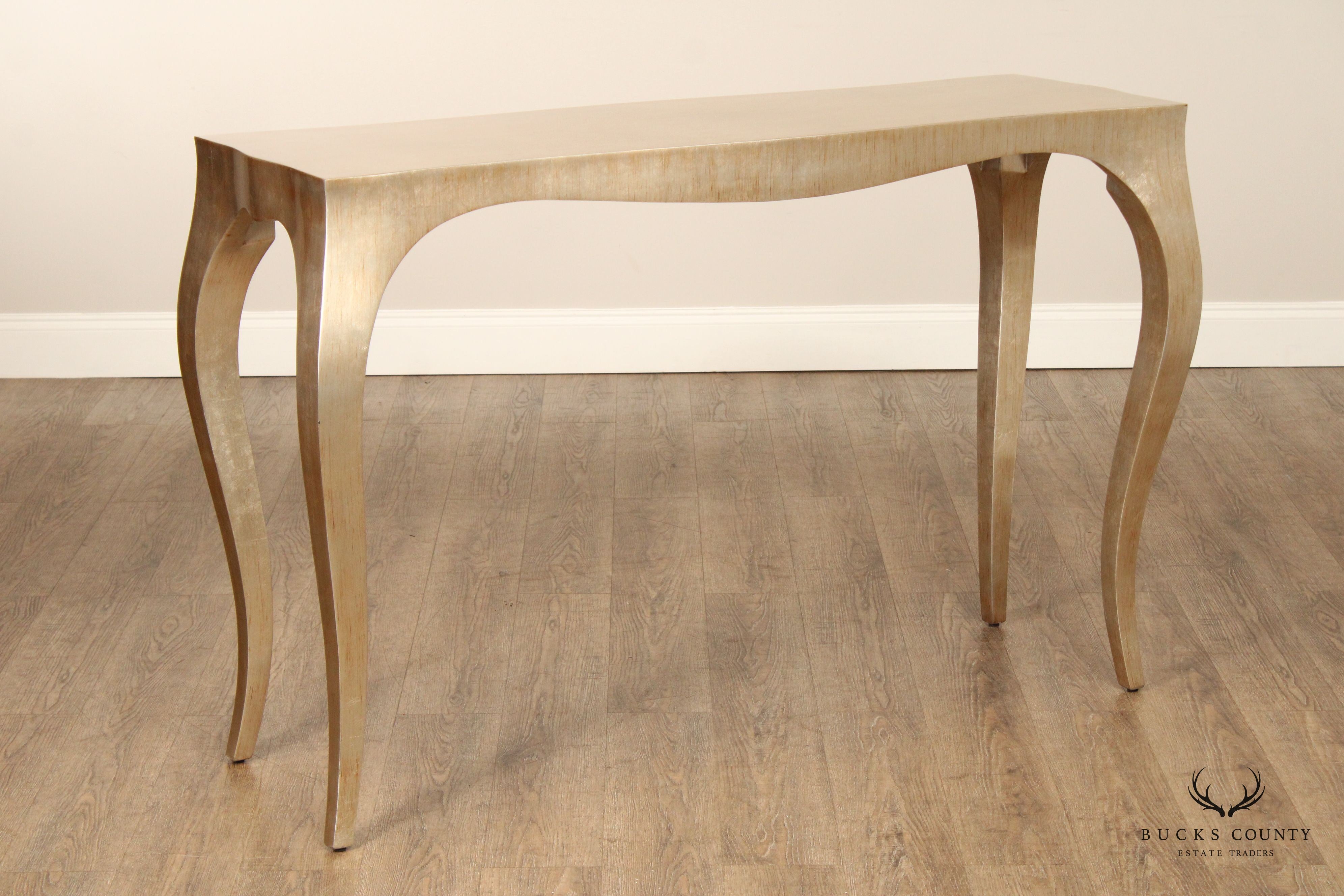 Alden Parkes 'Chantal' Gold Finished Console Table