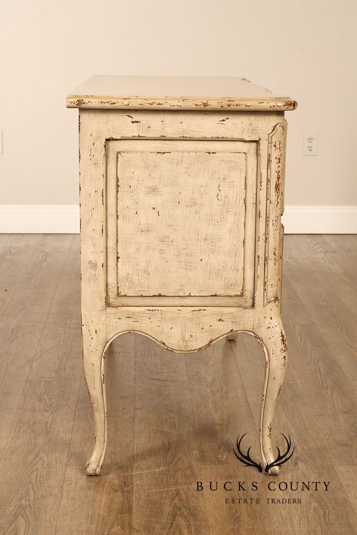 Theodore Alexander French Louis XV Style Painted Commode