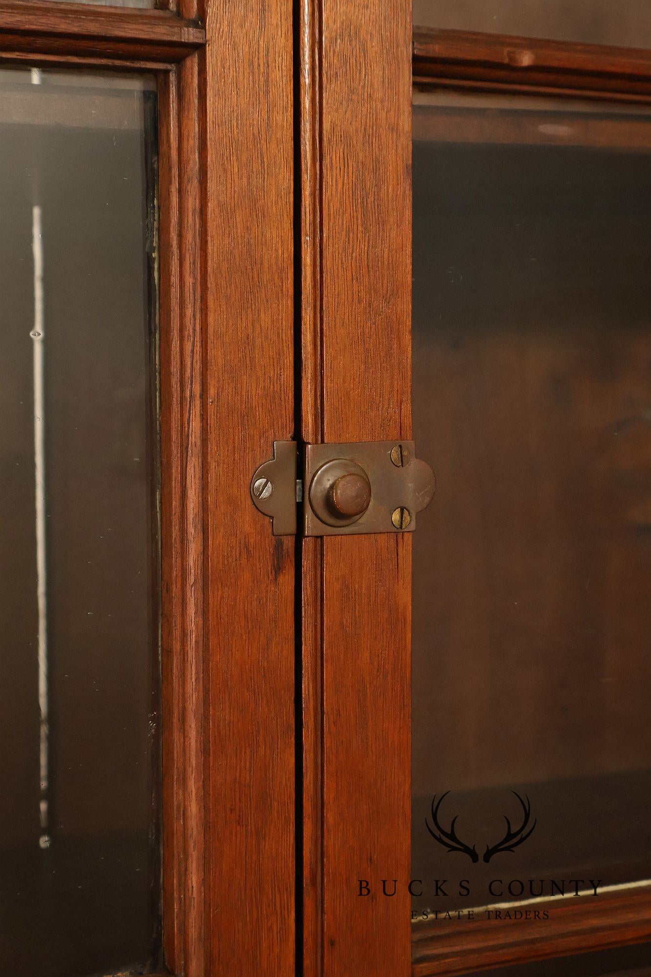 Antique American Sheraton Walnut Secretary Bookcase