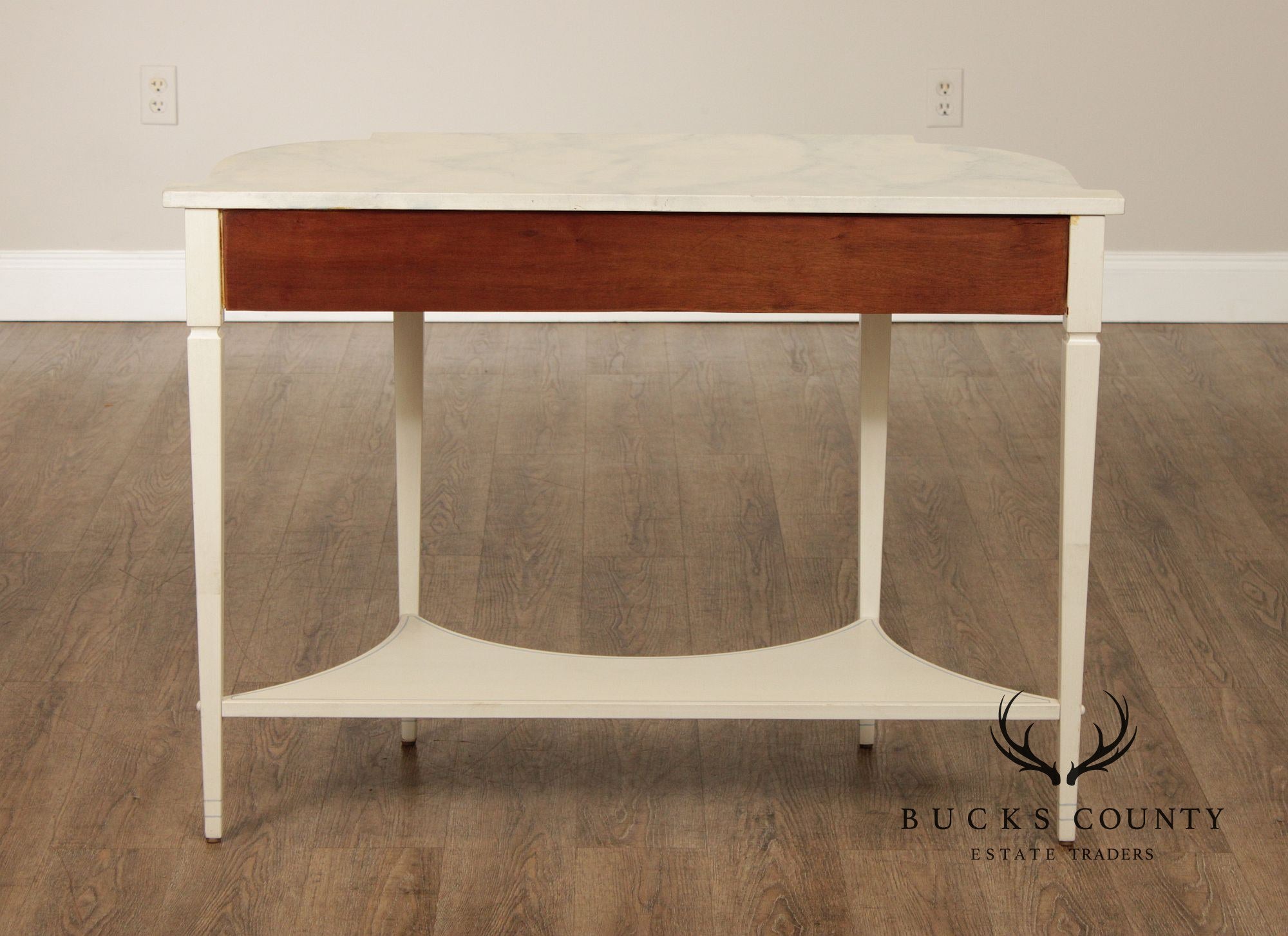 The Patterson Studio Hand Painted Blue and White Console Table