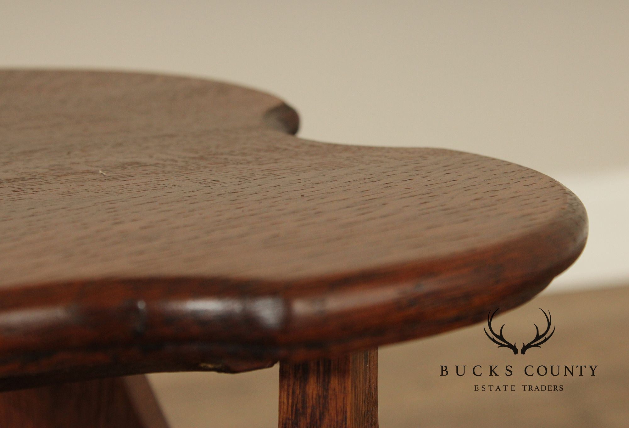 Antique Arts and Crafts Oak Tabouret