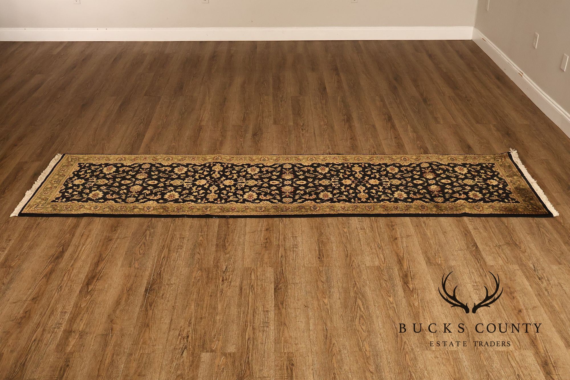 Hand Knotted Traditional Wool Floral Runner Rug