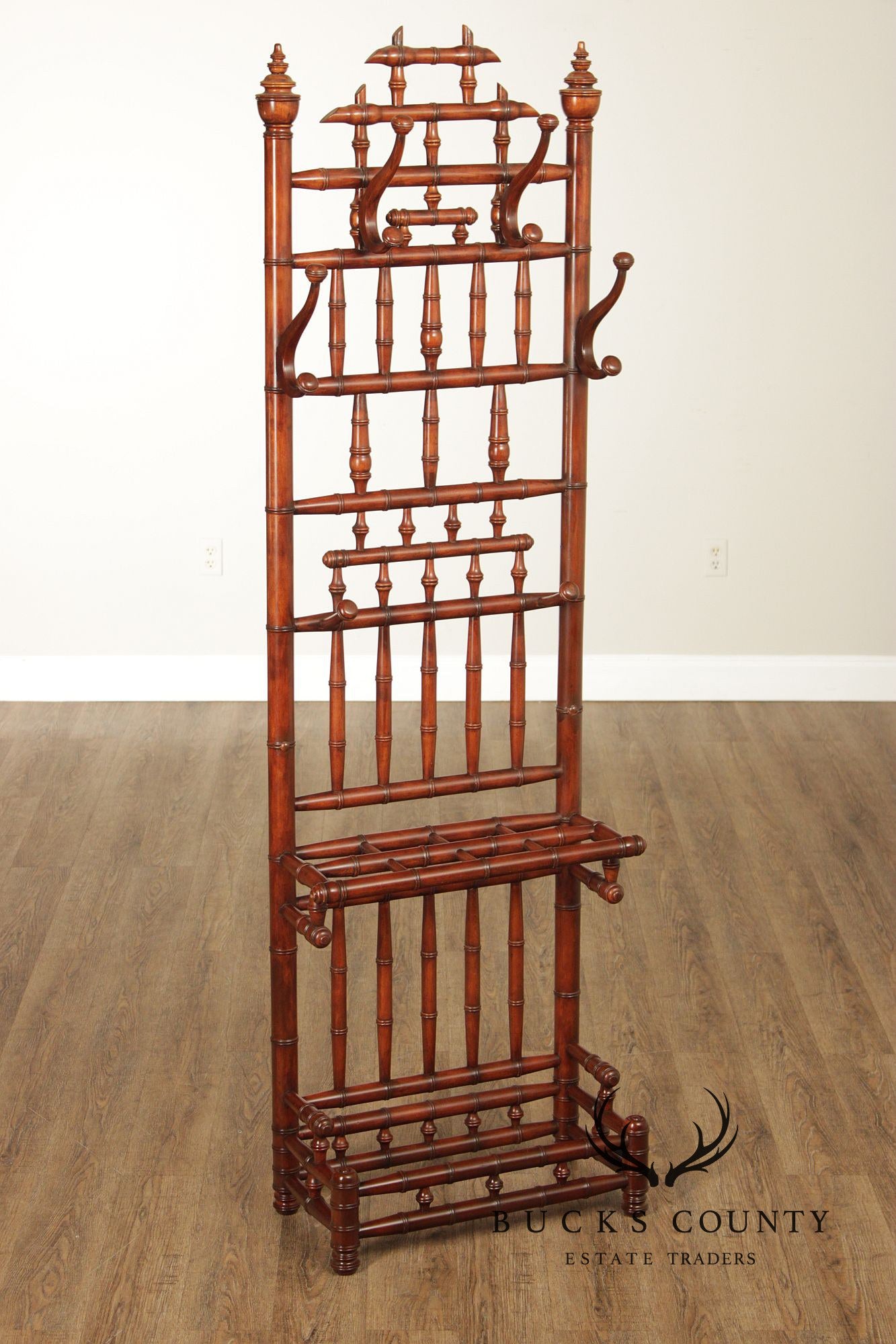 Aesthetic Movement Style Faux Bamboo Hall Tree