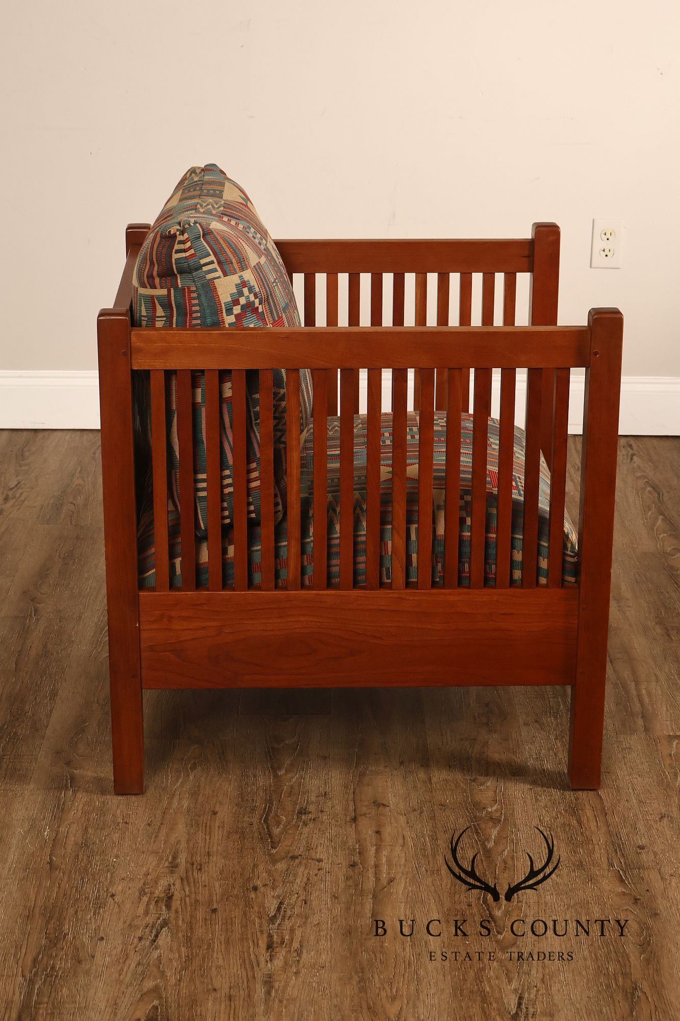 Stickley Mission Collection Cherry Spindle Cube Chair