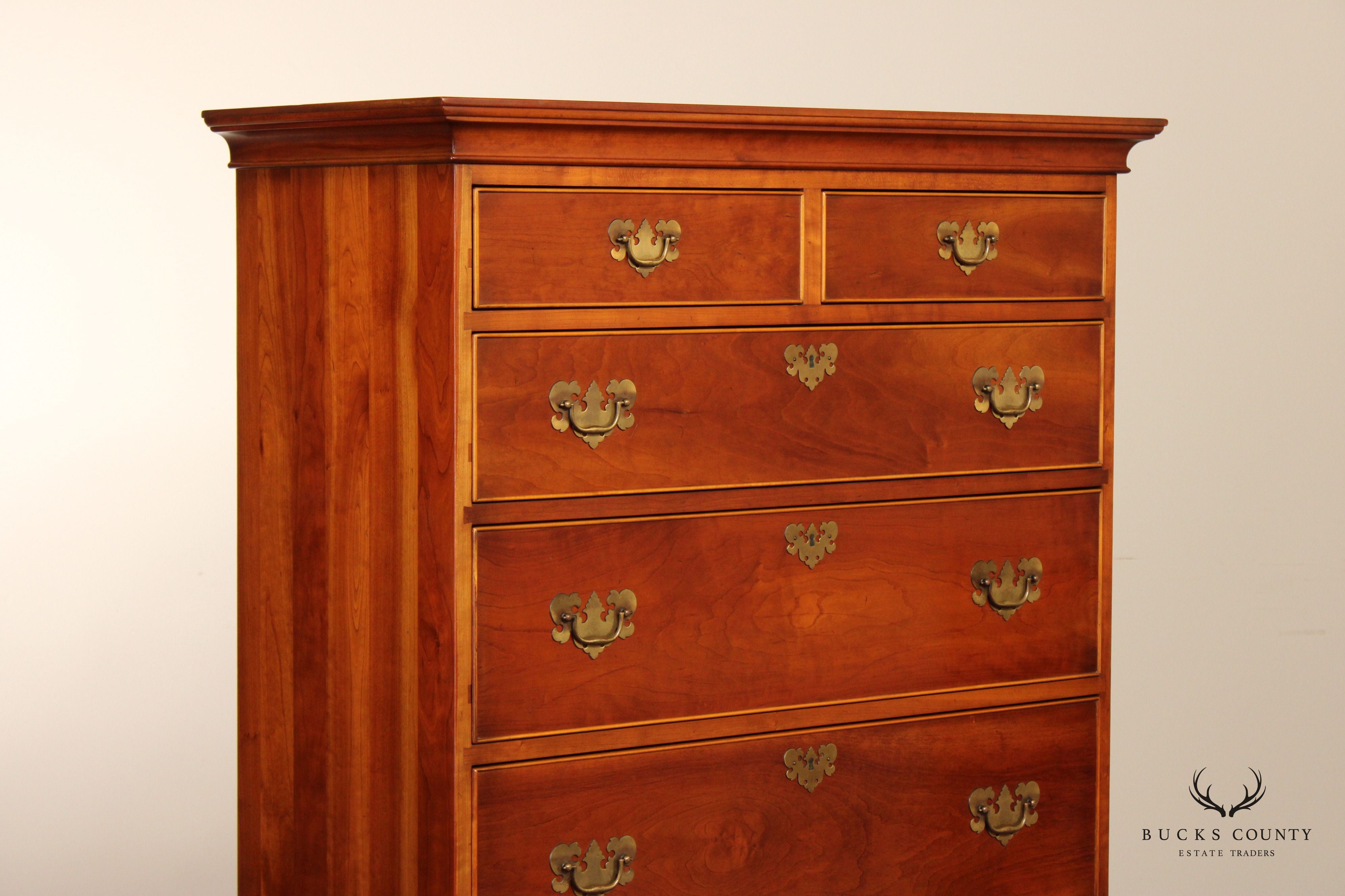 Stickley Cherry Valley Queen Anne Style Highboy Chest