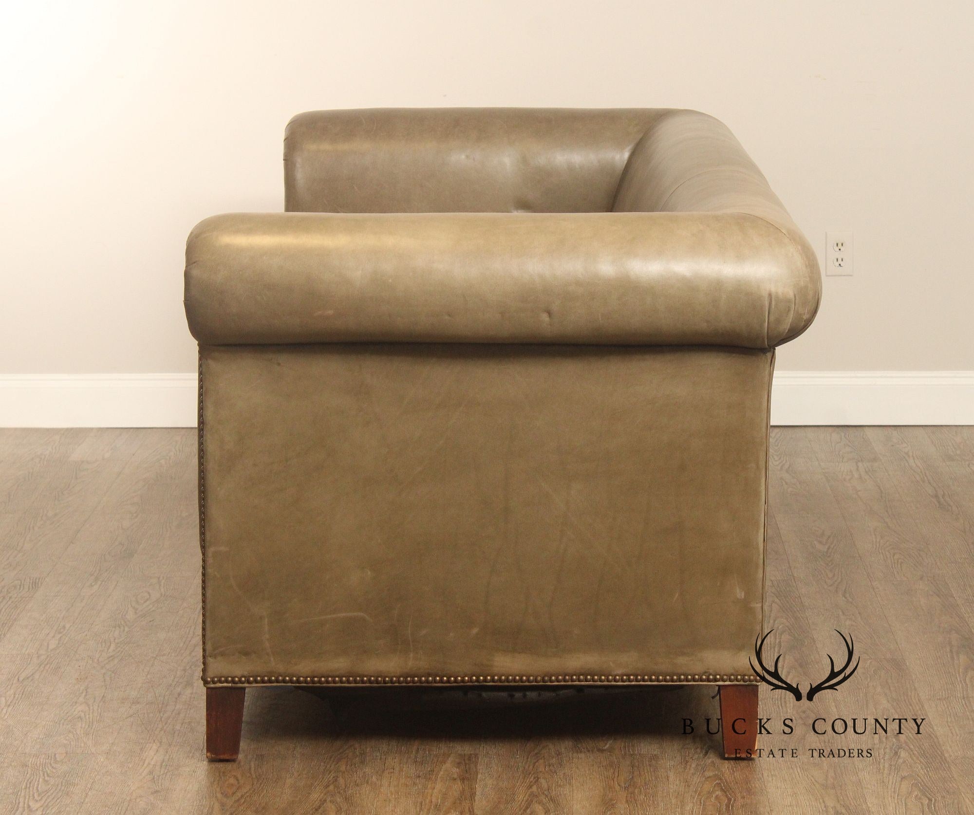 Ralph Lauren Even Arm Leather Sofa