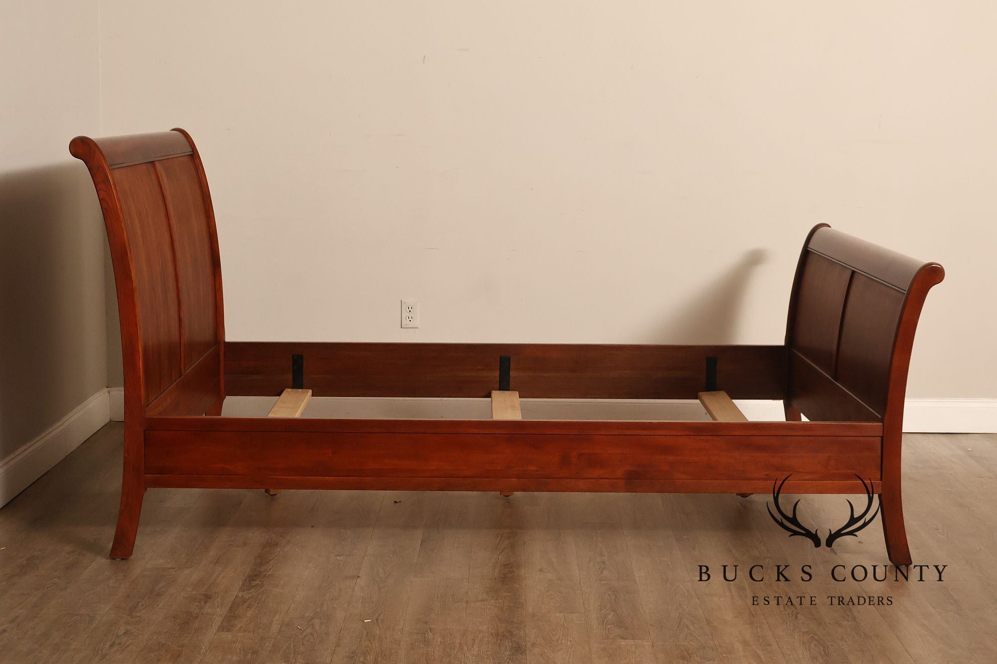 Stickley Cherry Sleigh Queen Bed