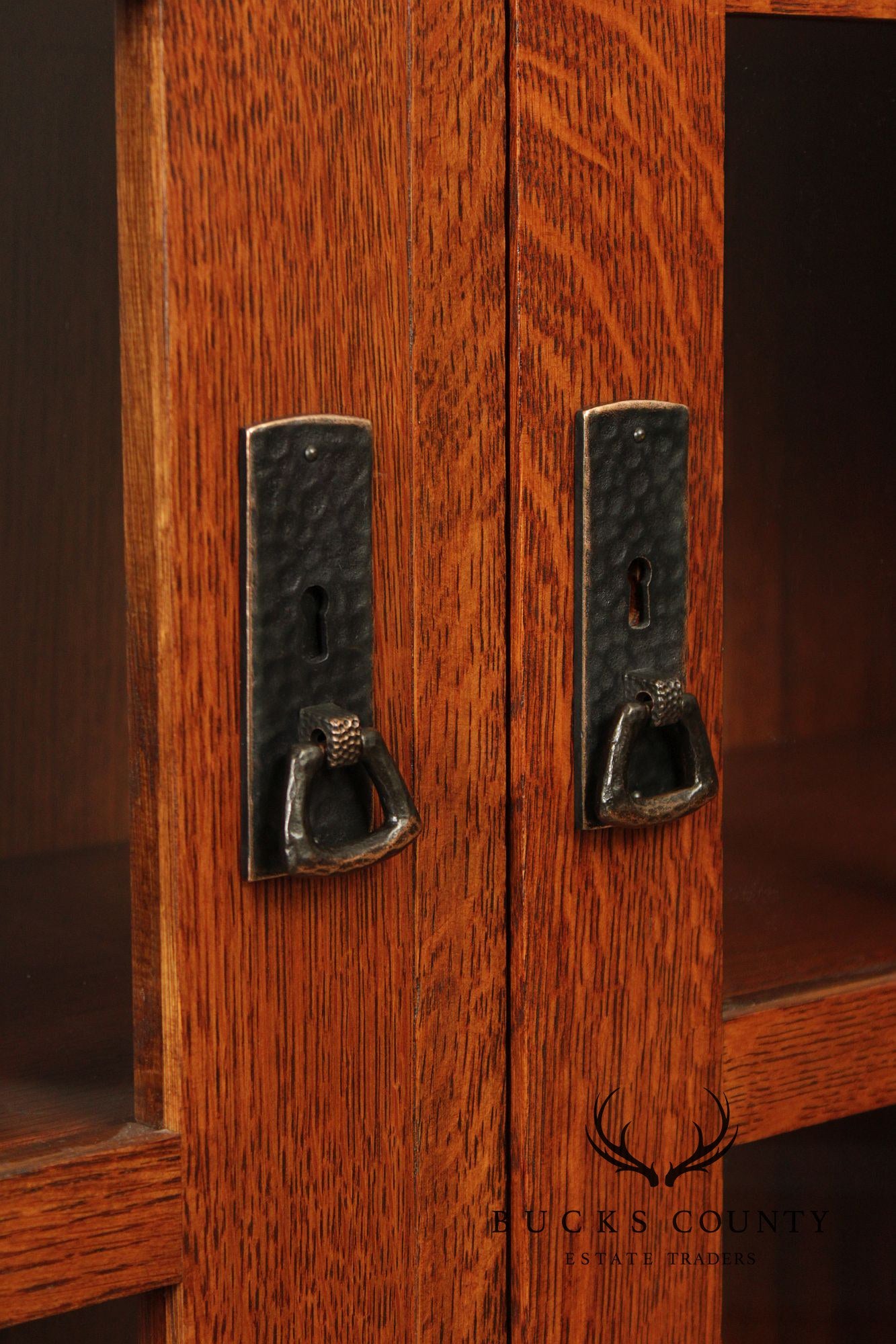 Stickley Mission Collection Oak Two Door Bookcase