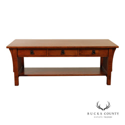 Stickley Mission Collection Oak Cocktail Table
