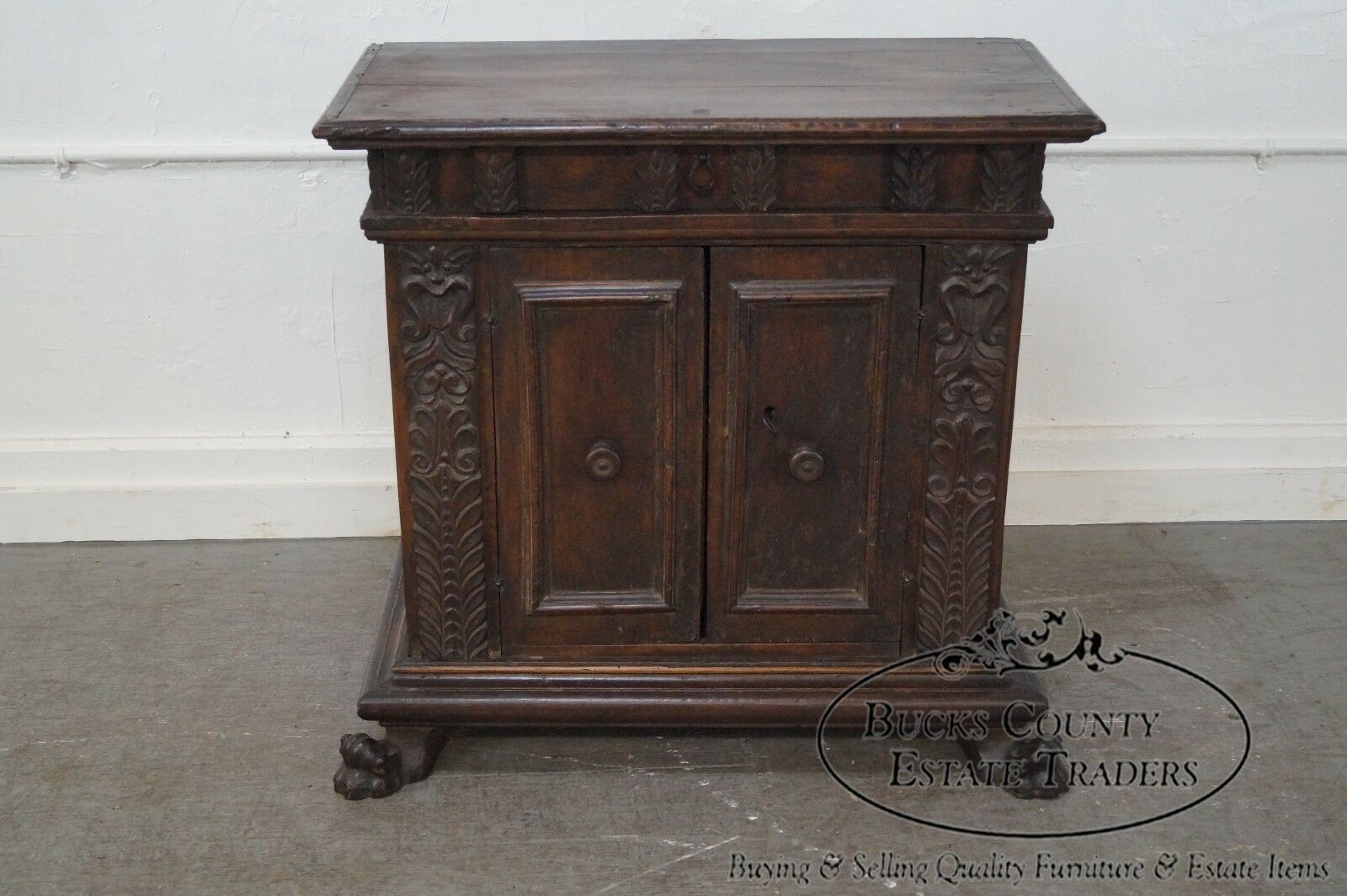 Antique 18th Century Italian Walnut Continental Server