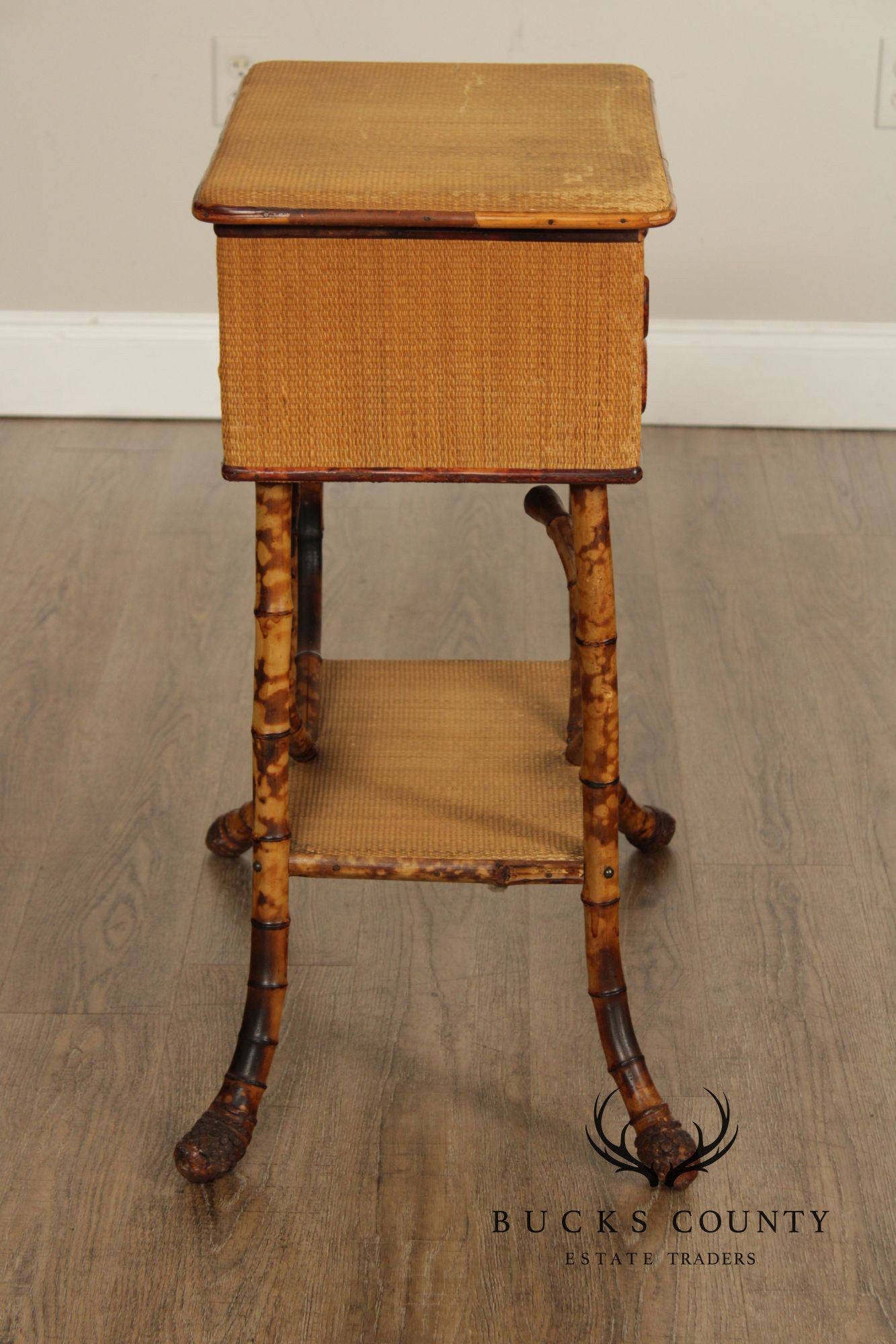 Vintage English Bamboo Sewing Stand