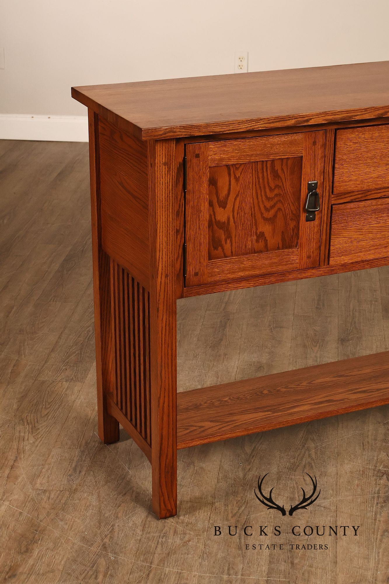 American Arts And Crafts Mission Oak Server Sideboard
