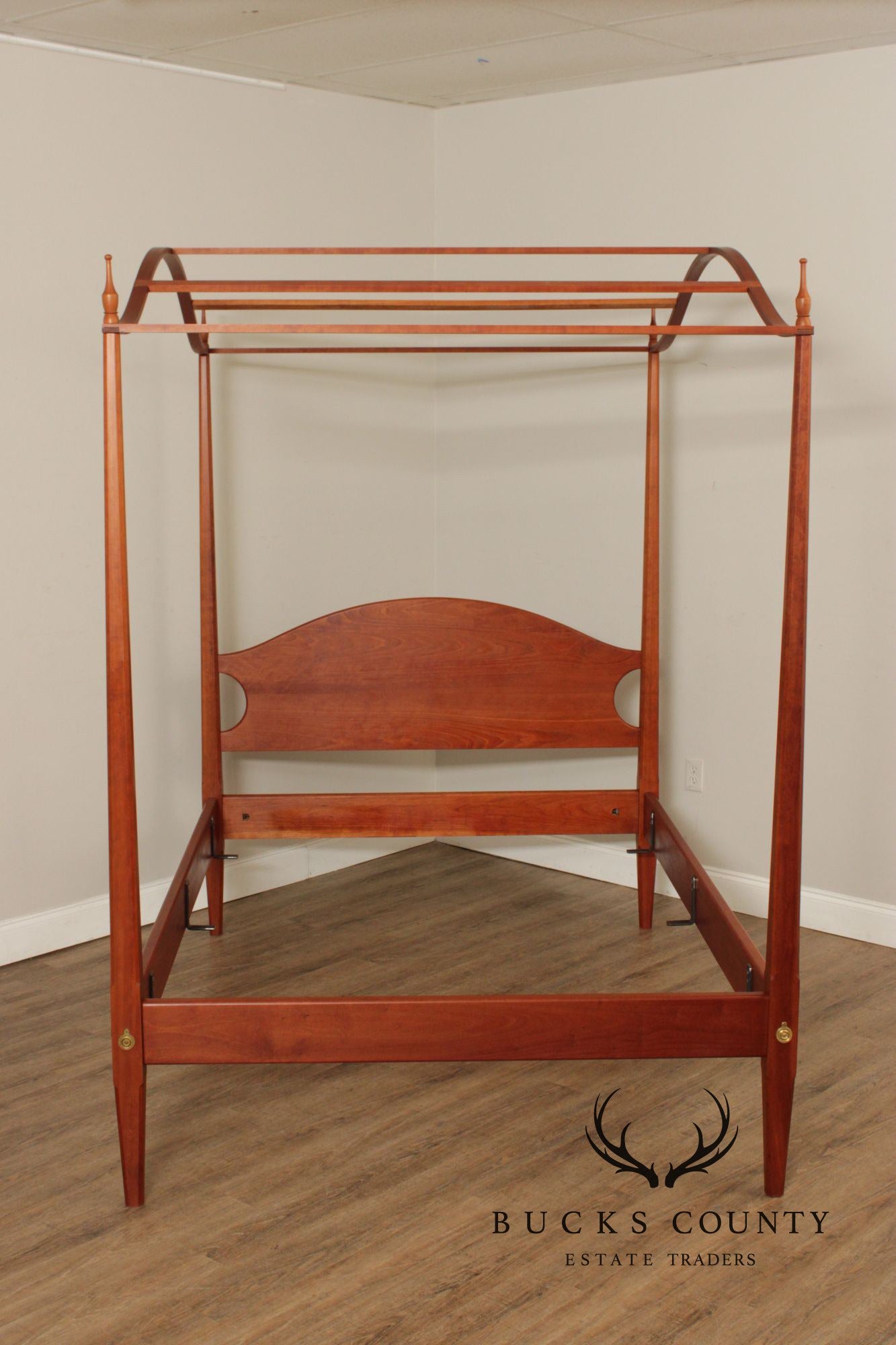 David Margonelli Custom Crafted Full Size Cherry Canopy Poster Bed