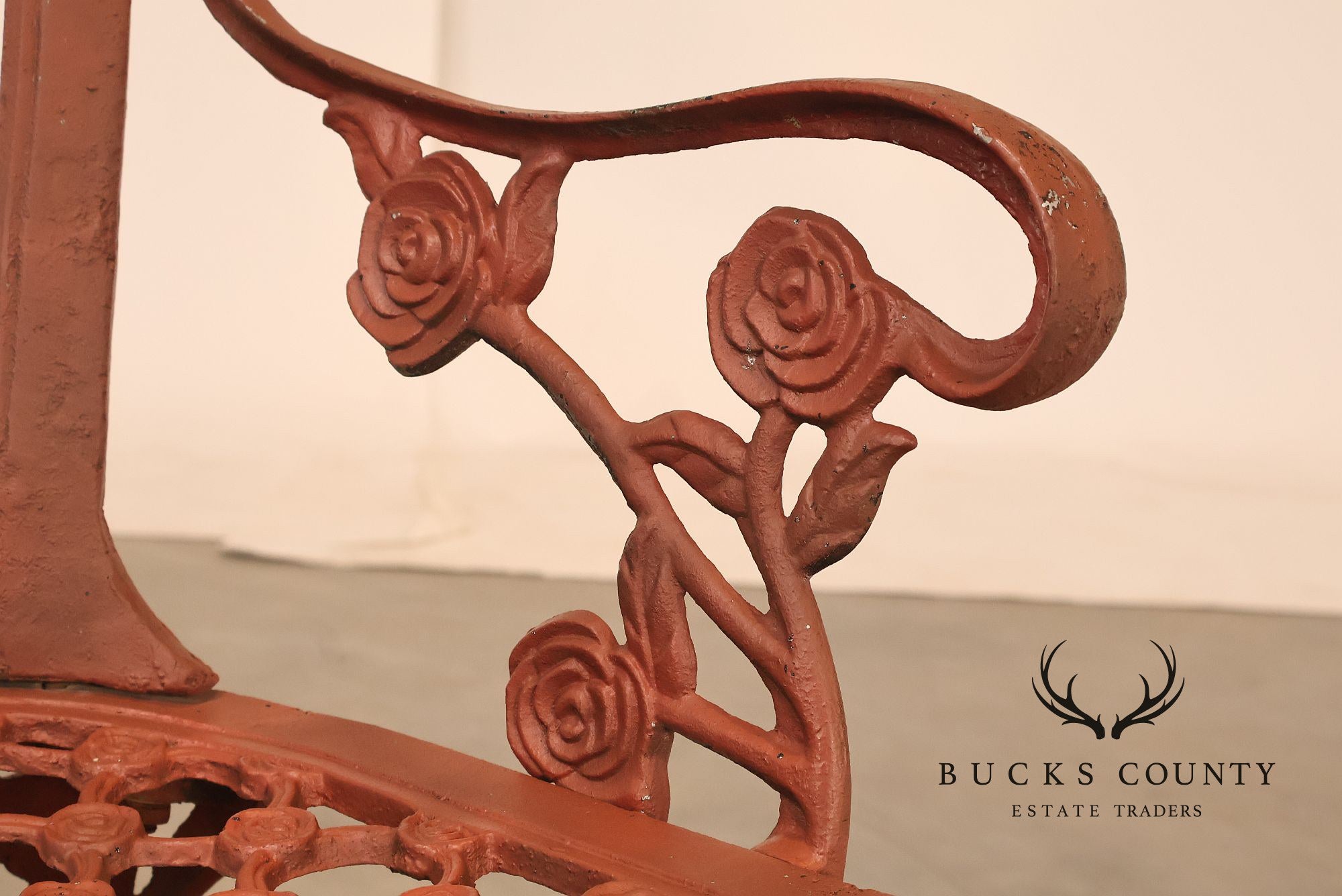 Cast Aluminum Vintage Rose Garden Bench